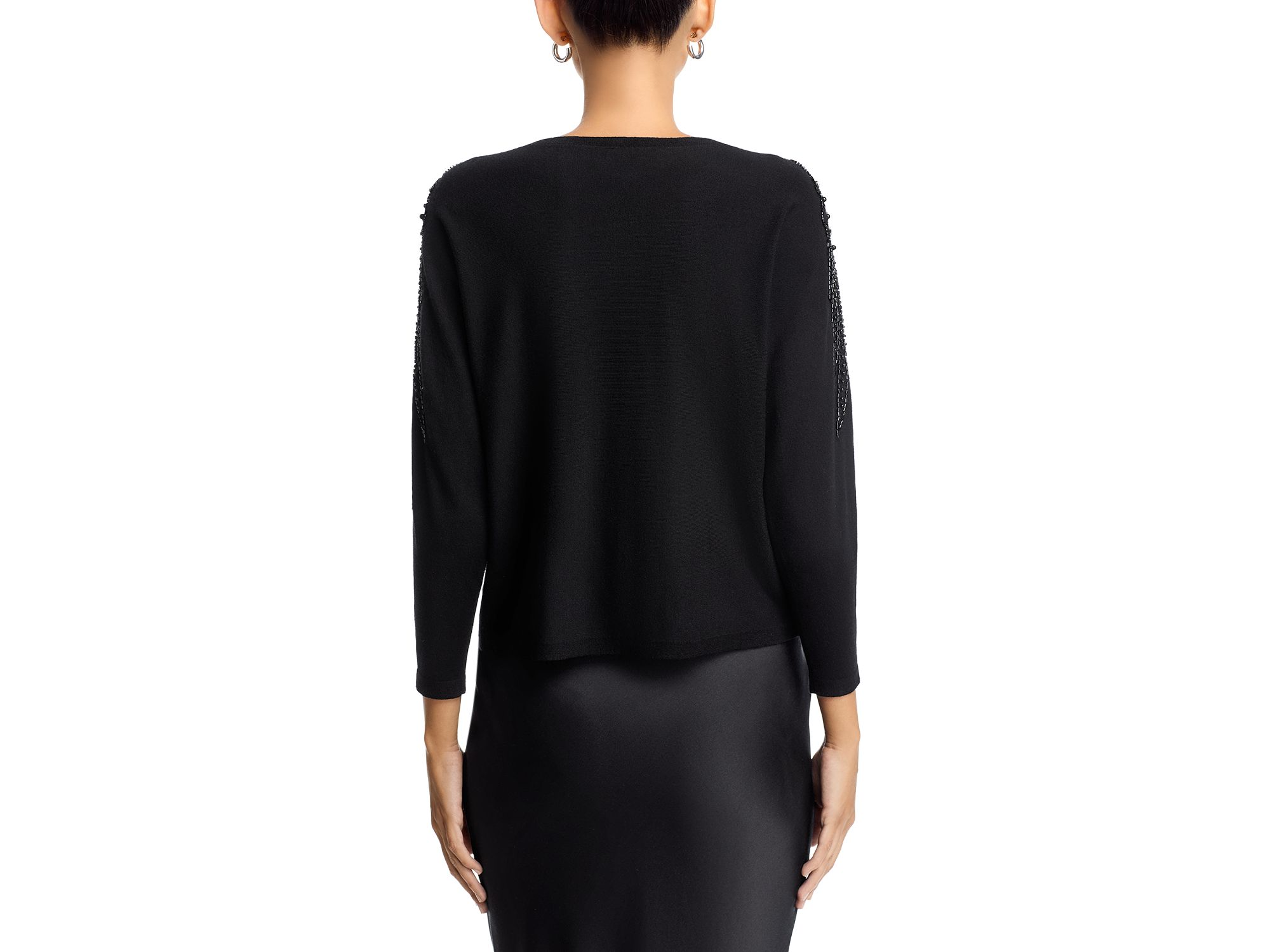 Illusion Lace Dolman Sleeve Sweater — Image 3