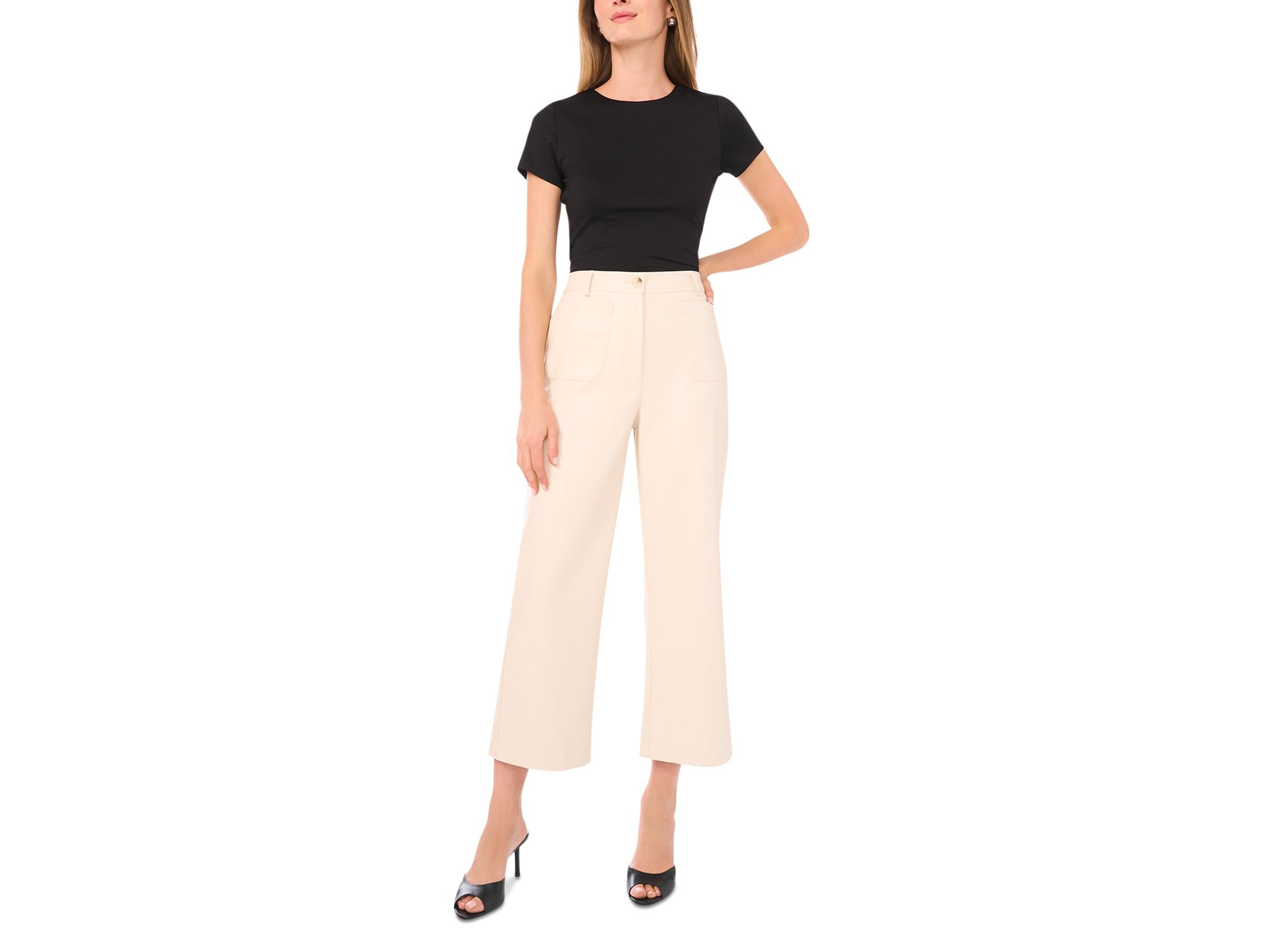 Cropped Front Pocket Pants — Image 3