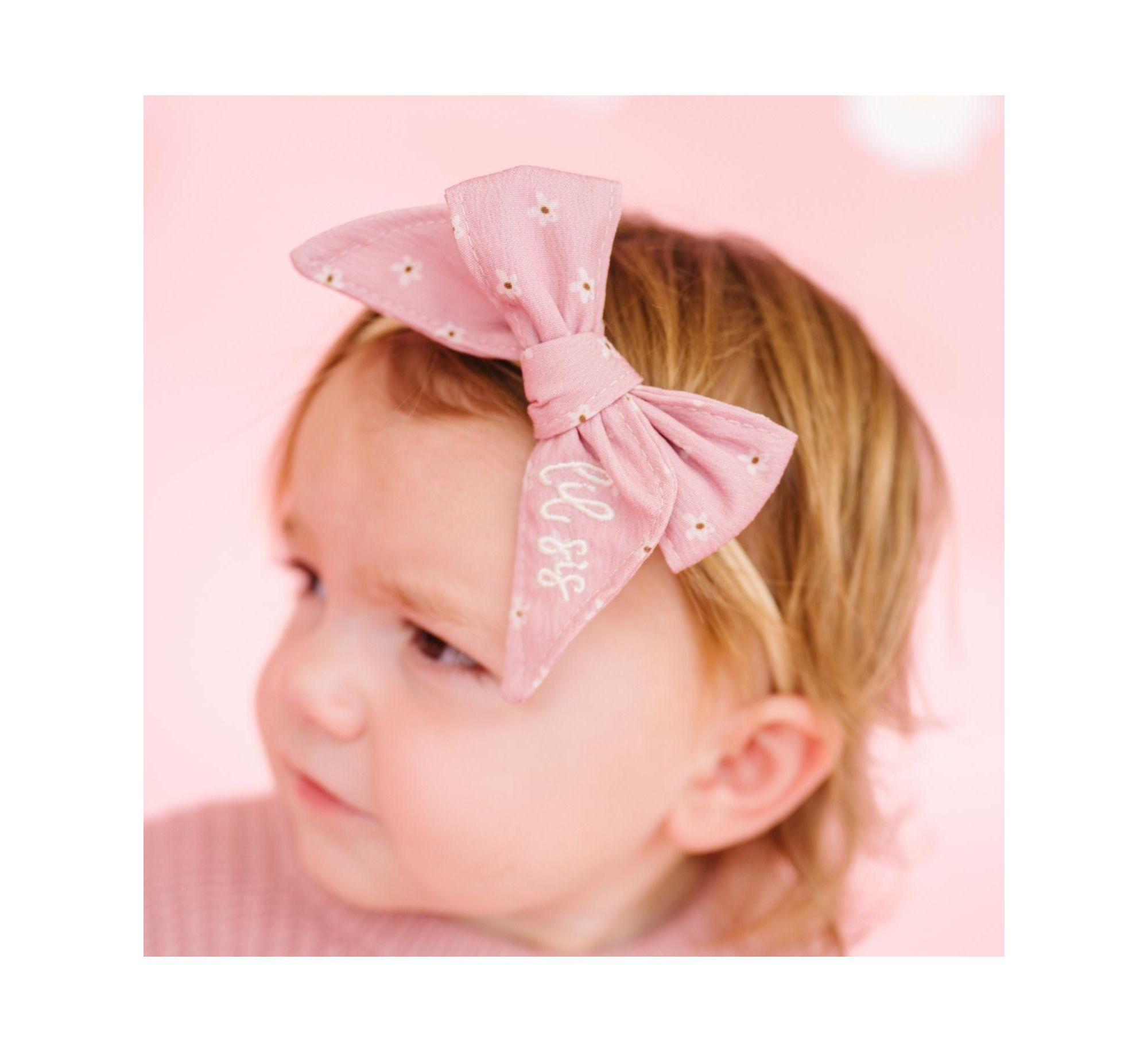 Girls' Lil Sis Bow Baby Headband — Image 5