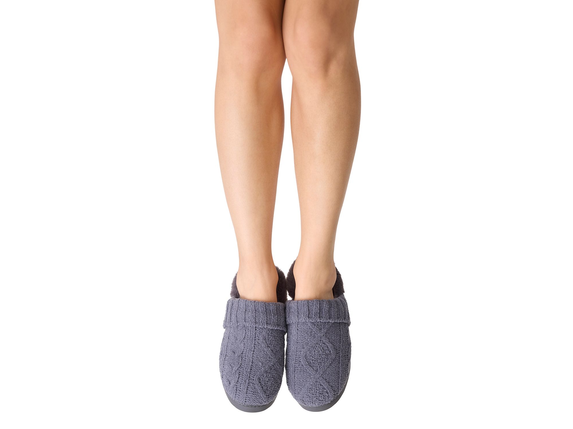 Women's Chenille Cable Knit Slippers — Image 3