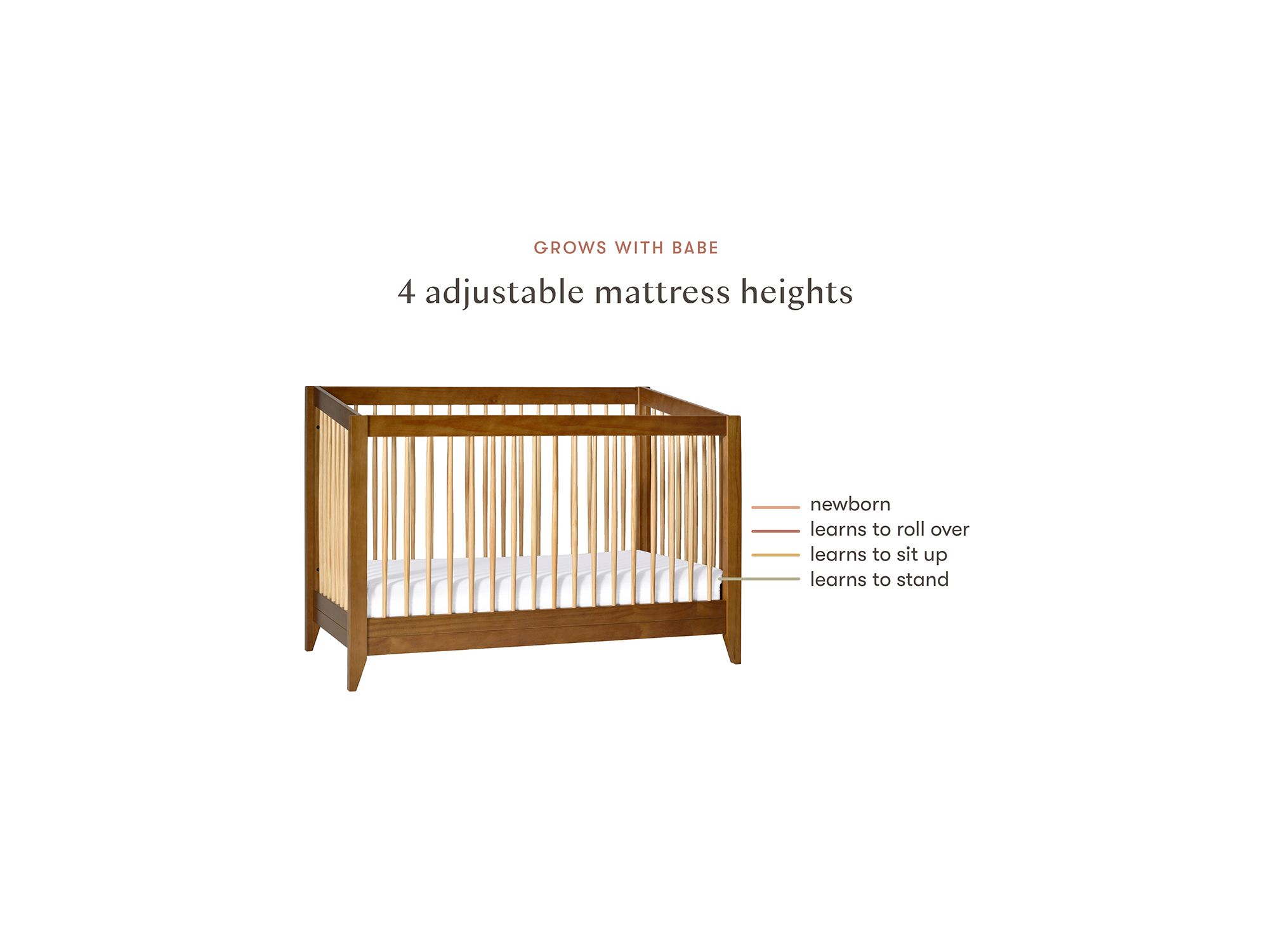Sprout 4 in 1 Convertible Crib with Toddler Bed Conversion Kit — Image 16