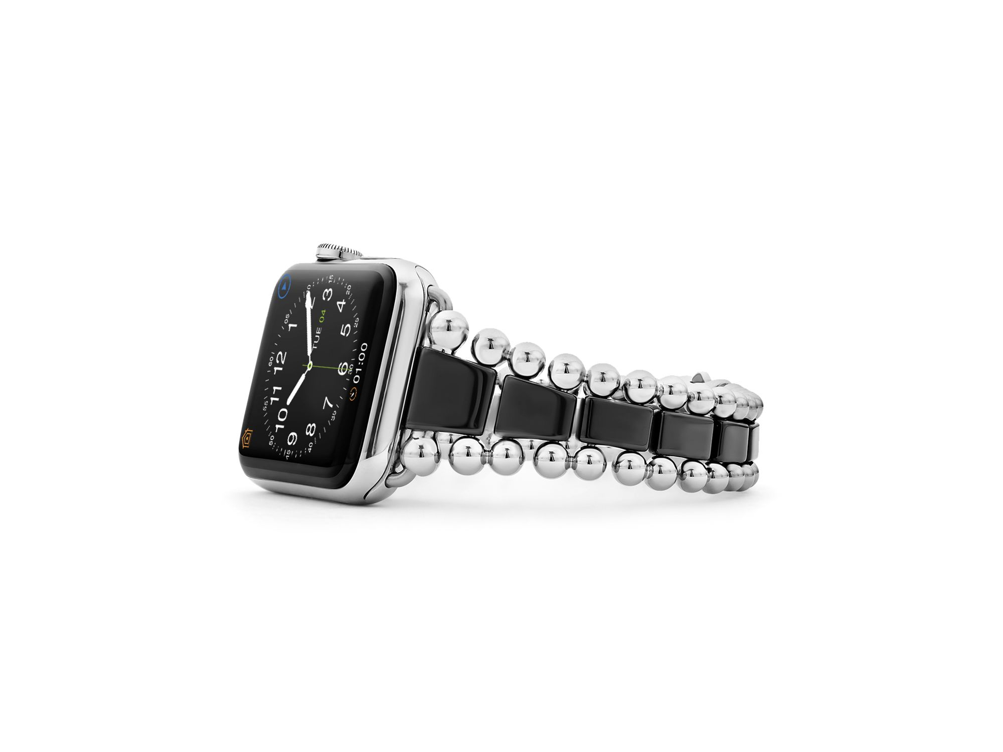 Black Ceramic Smart Caviar Apple™ Watch Band, 38mm-42mm — Image 8