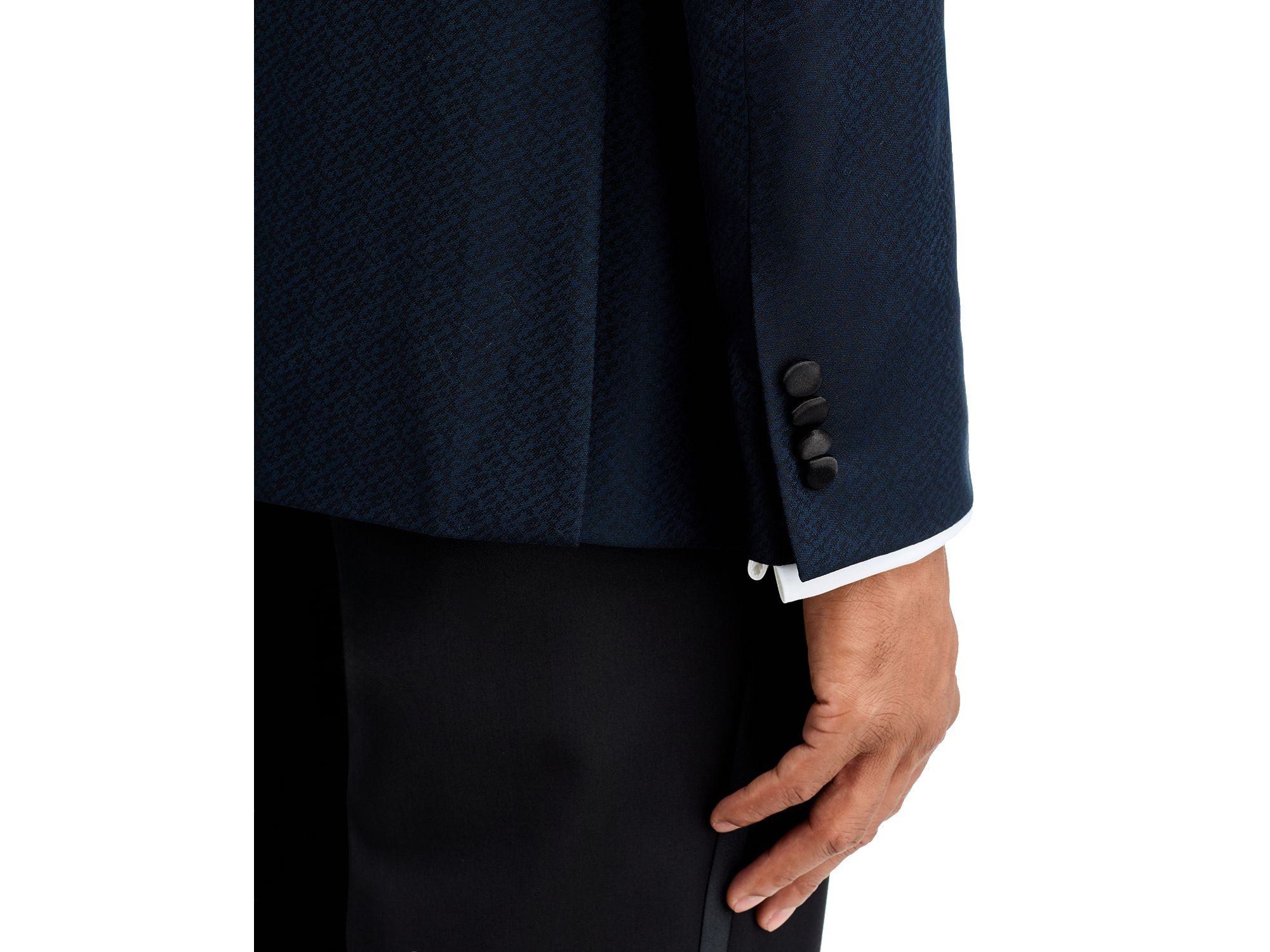 Micro Jacquard Shawl Dinner Jacket — Image 3