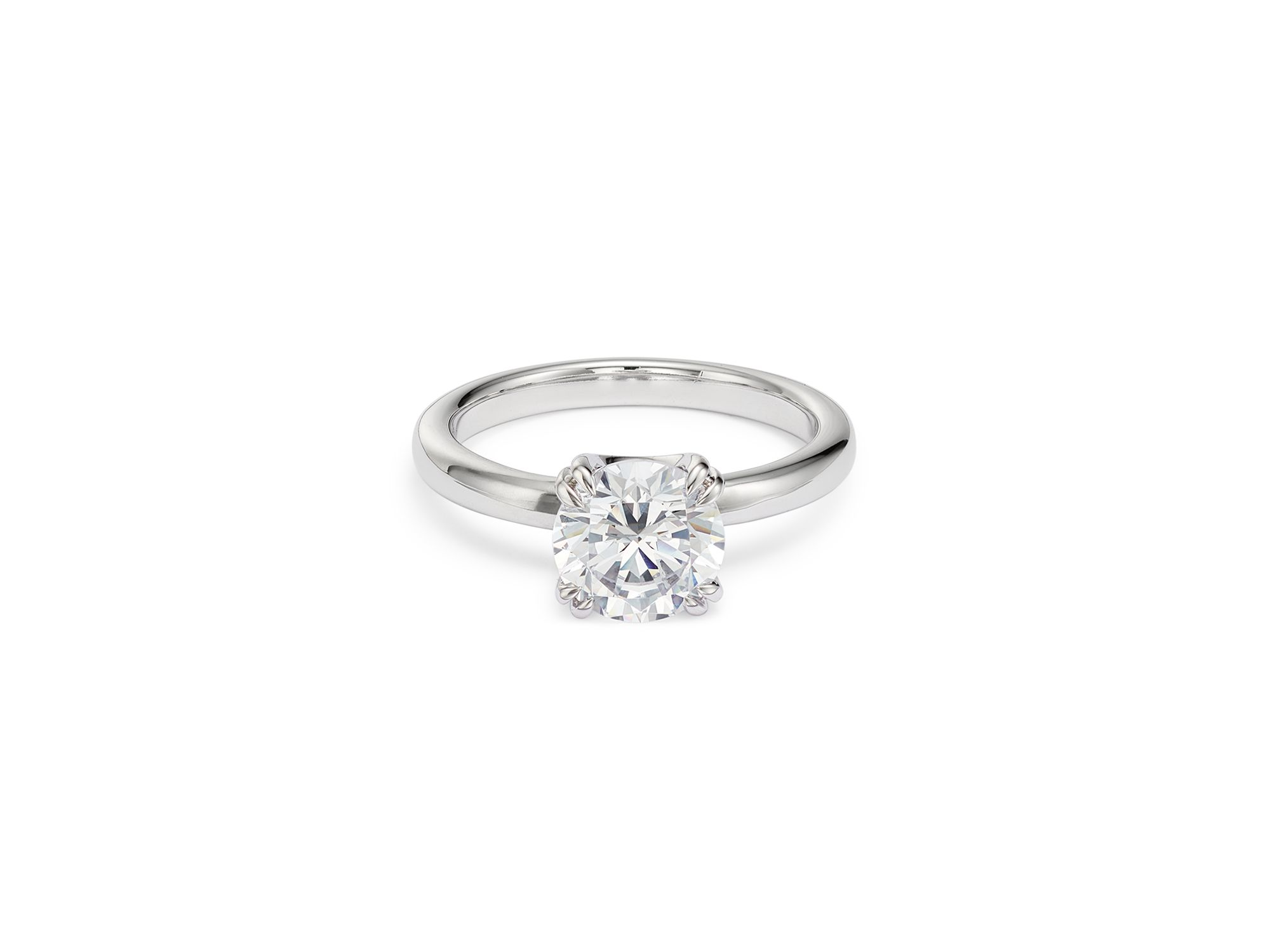 Certified Diamond Solitaire Ring in 14K White Gold featuring diamonds with the De Beers Code of Origin, 2.0 tcw — Image 4