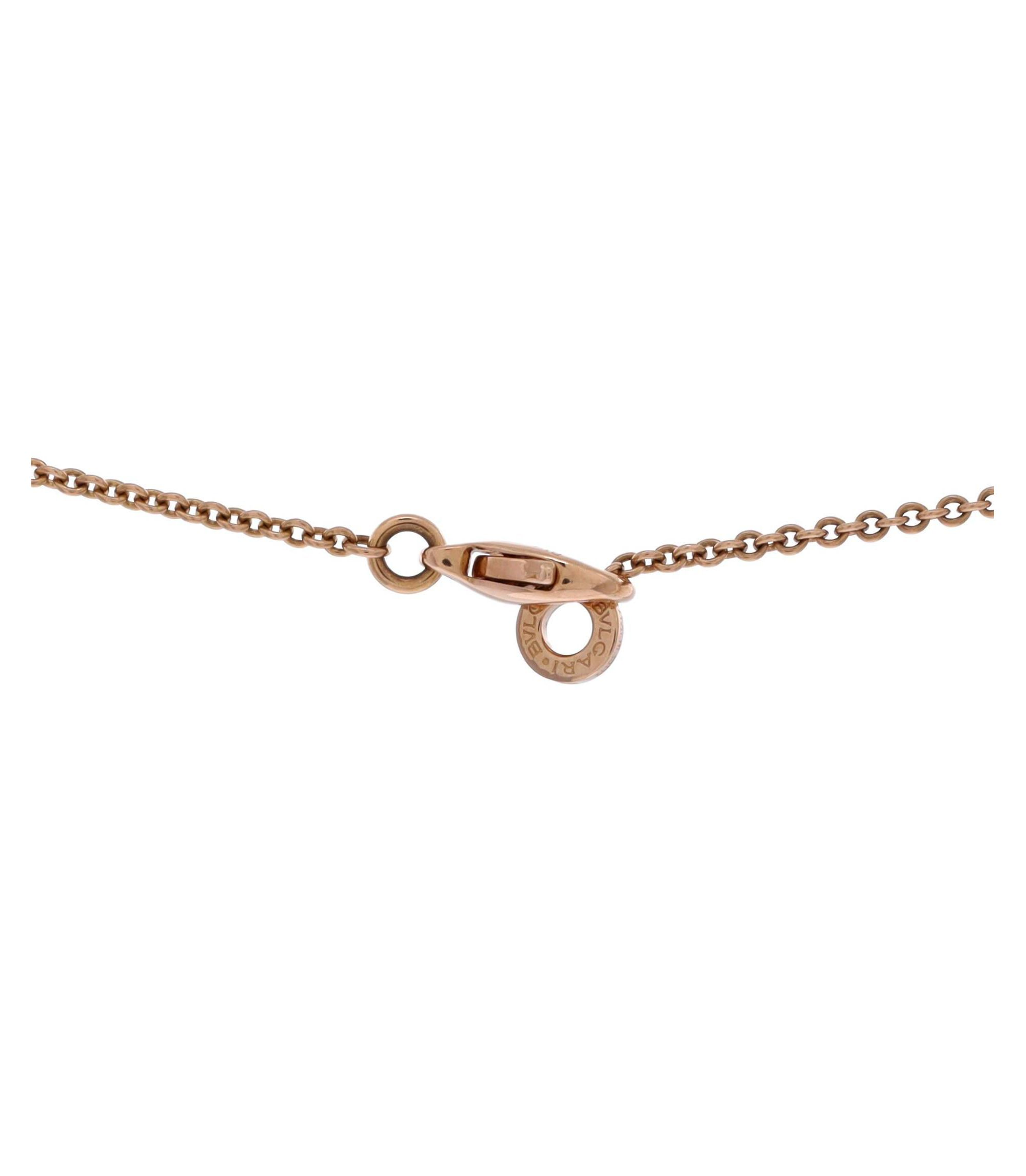 B.Zero1 Design Legend Zaha Hadid Pendant Necklace 18K Rose Gold with Ceramic, 15.5 - 18.25" — Image 3