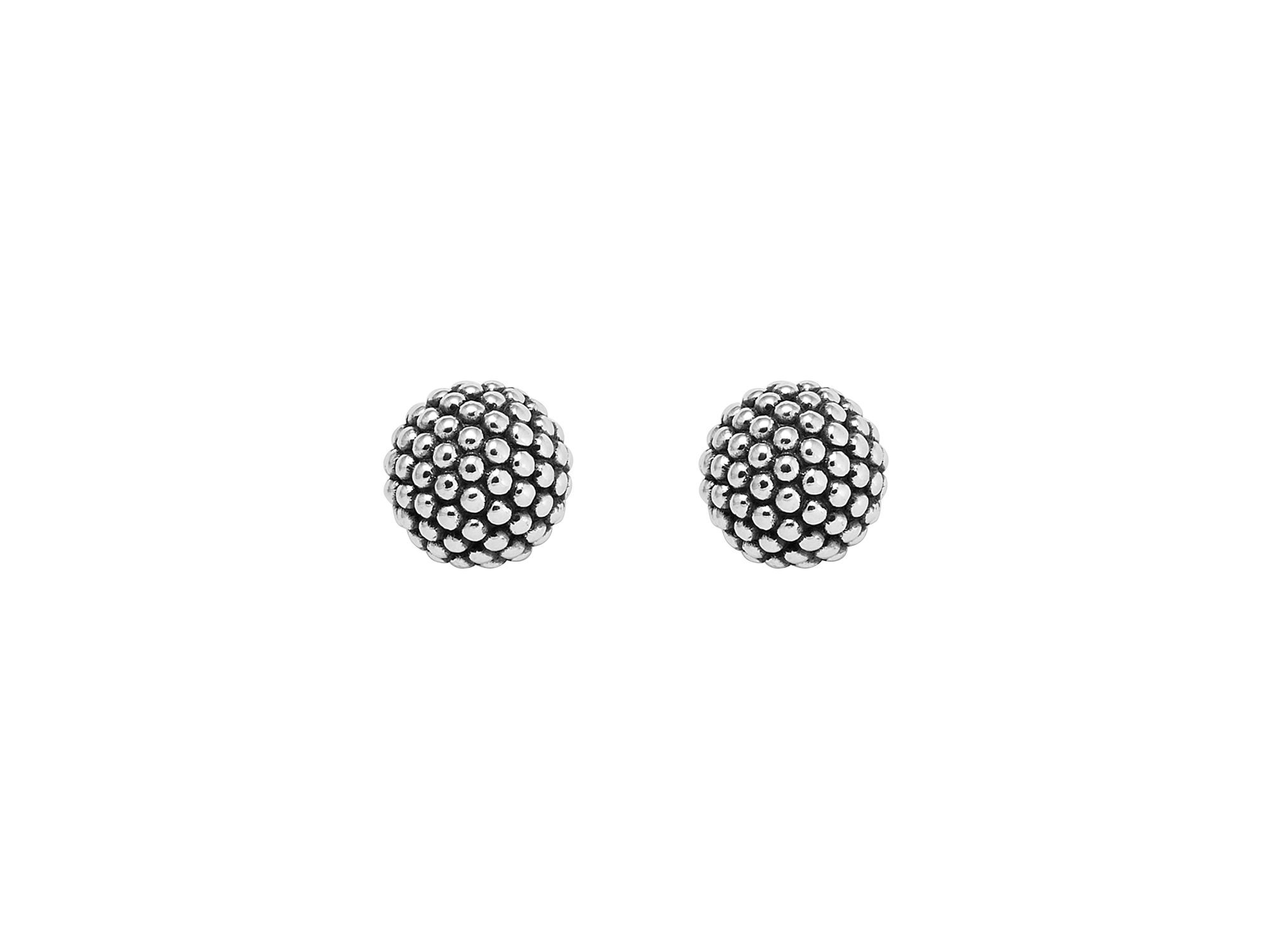 Sterling Beaded Earrings, 10mm — Image 3