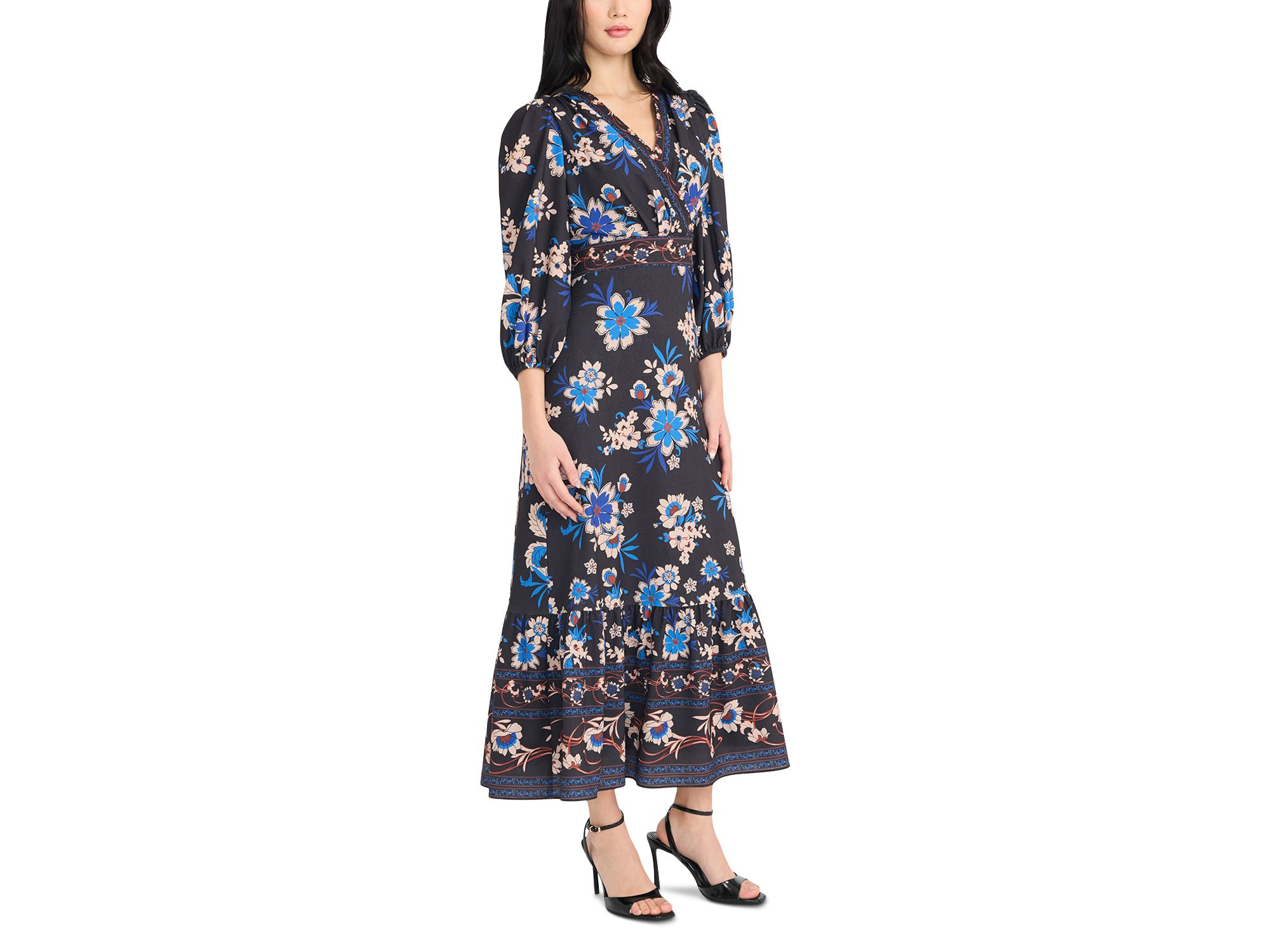 V Neck Midi Dress — Image 3