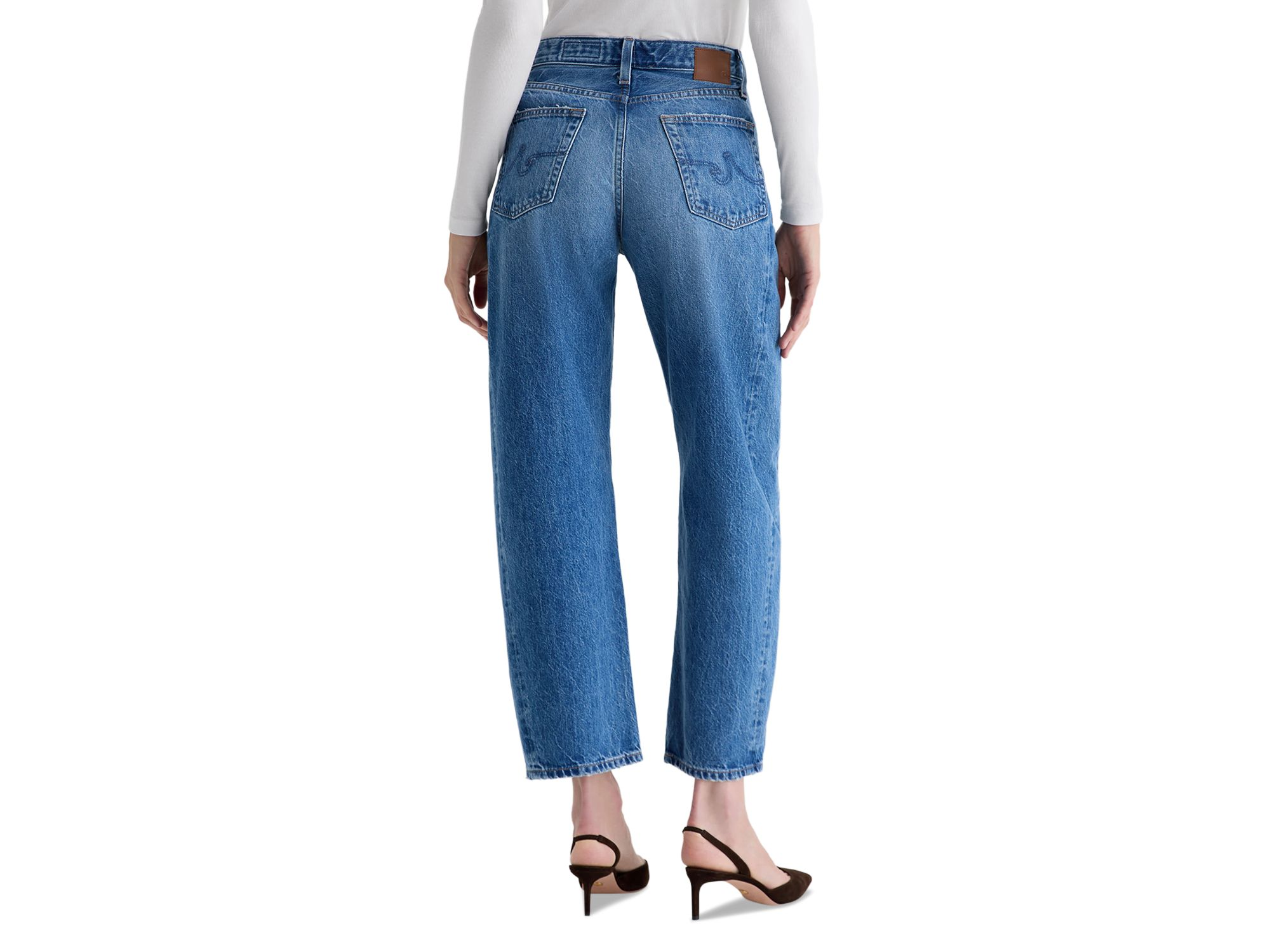 Hattie High Rise Barrel Leg Jeans in Candid — Image 5
