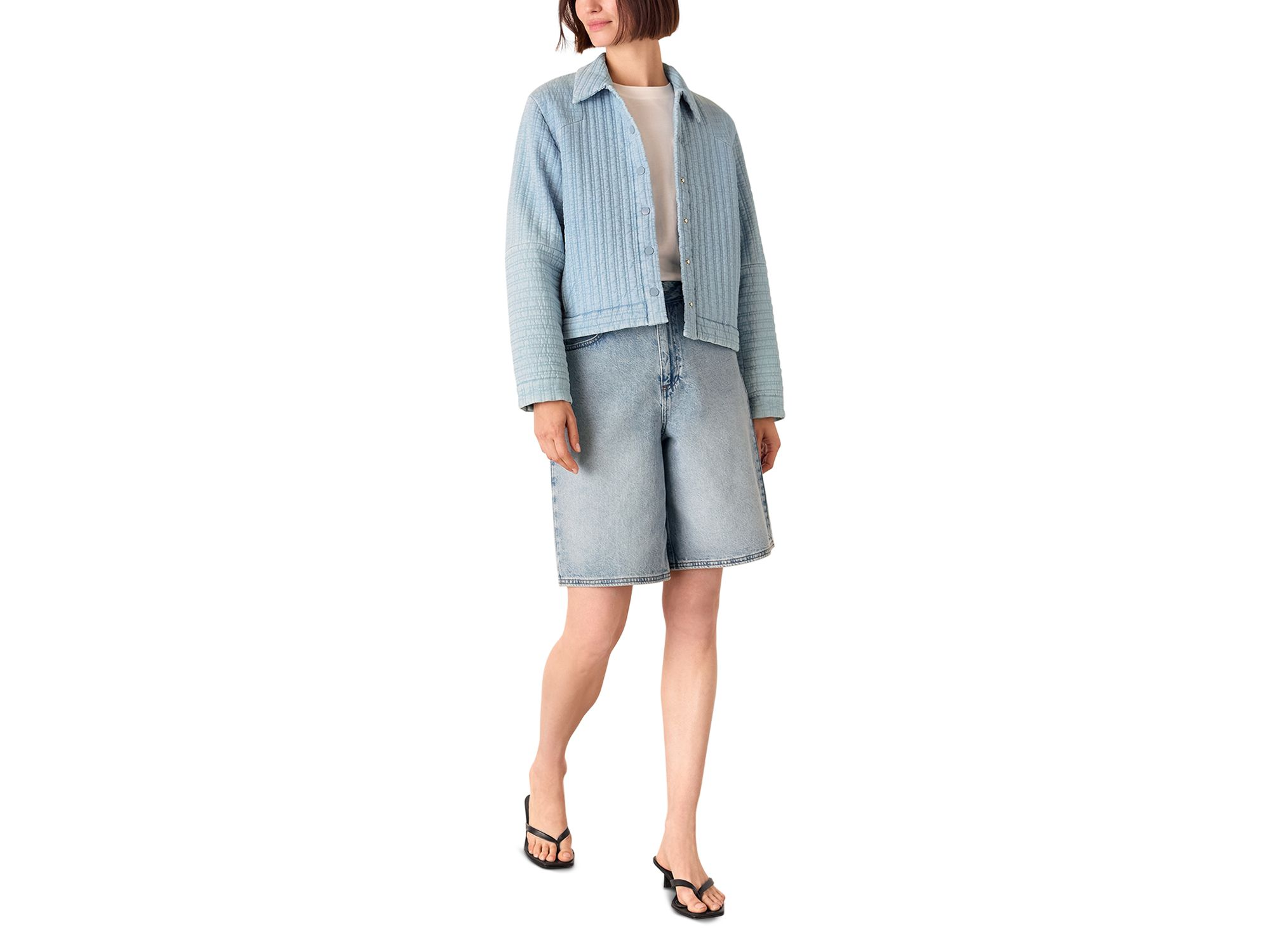 Quilted Chambray Jacket — Image 5