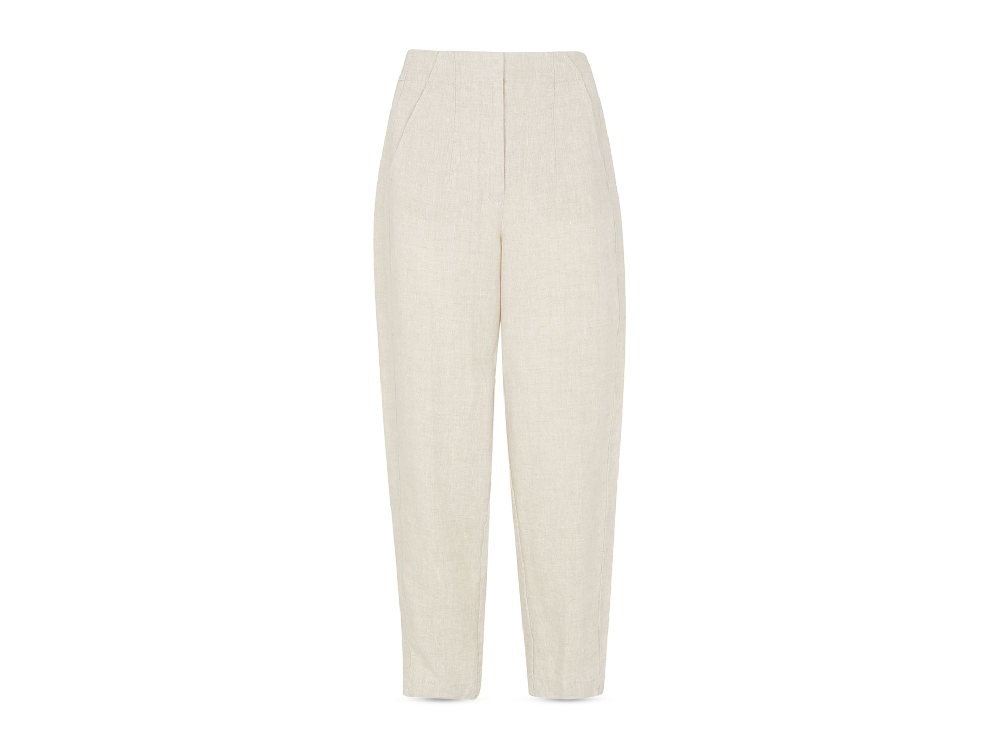 Linen Barrel Leg Pants — Image 4