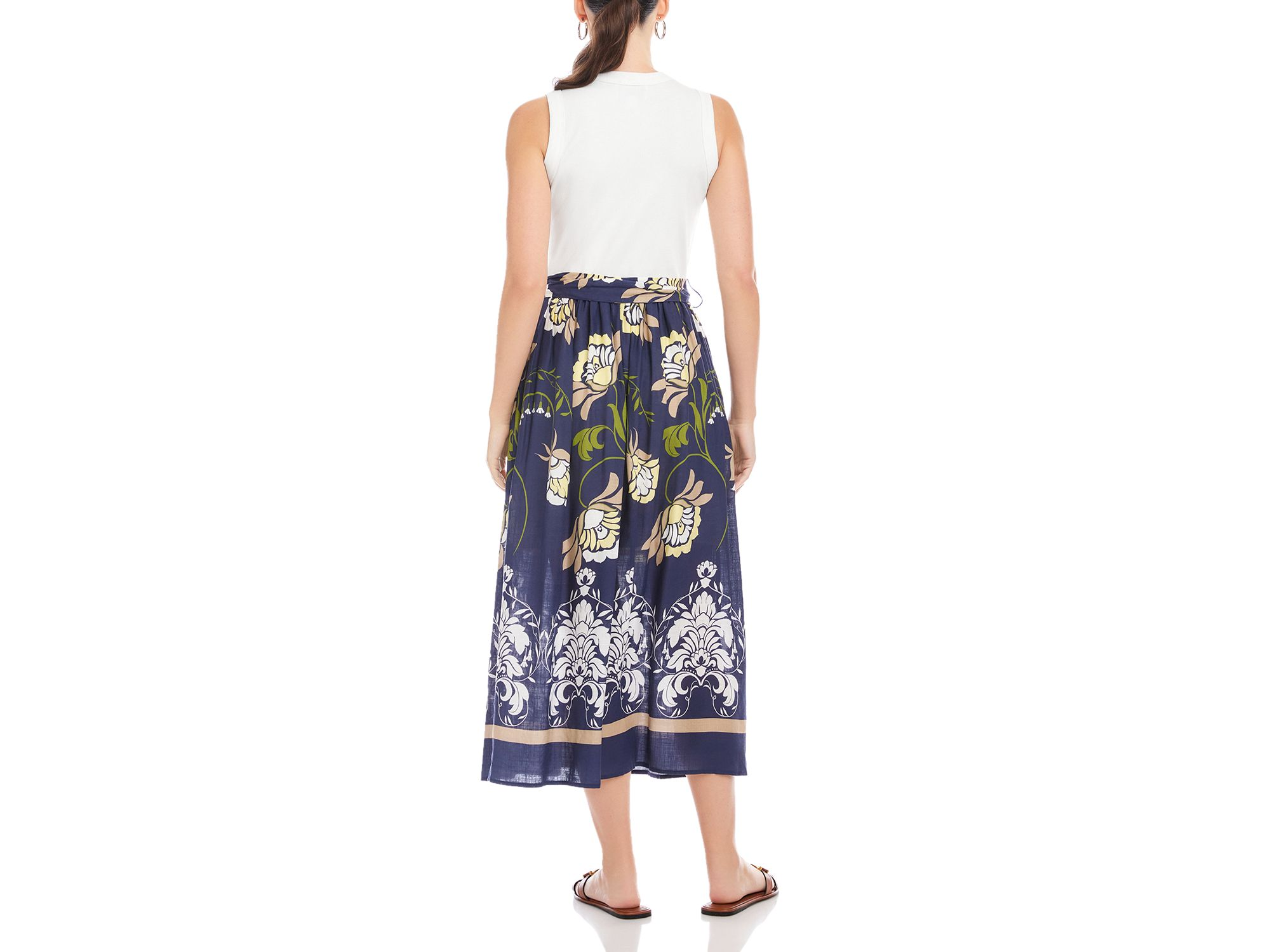 Seline Contrast Midi Dress — Image 5