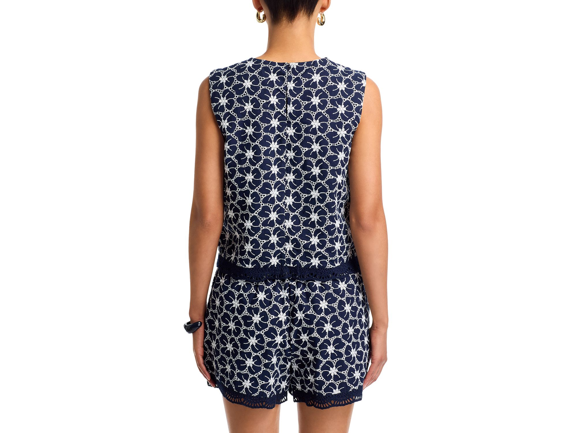 Floral Print Sleeveless Top - Exclusive — Image 3