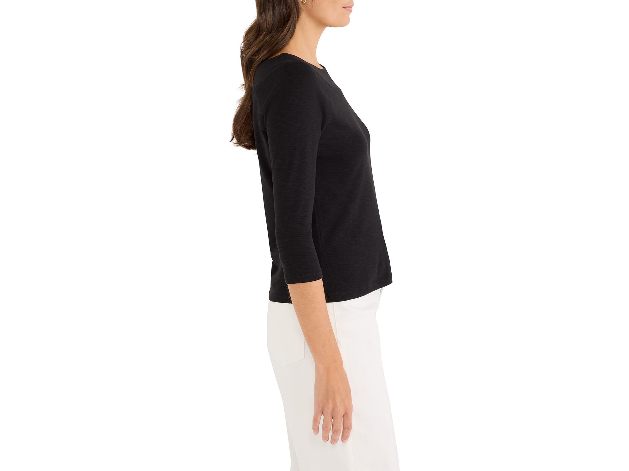 3/4 Sleeve Ballet Boat Tee — Image 3