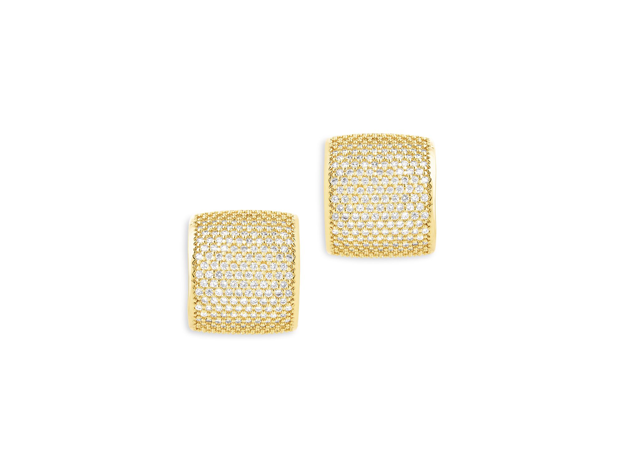 Simone Pavé Curved Stud Earrings — Image 3