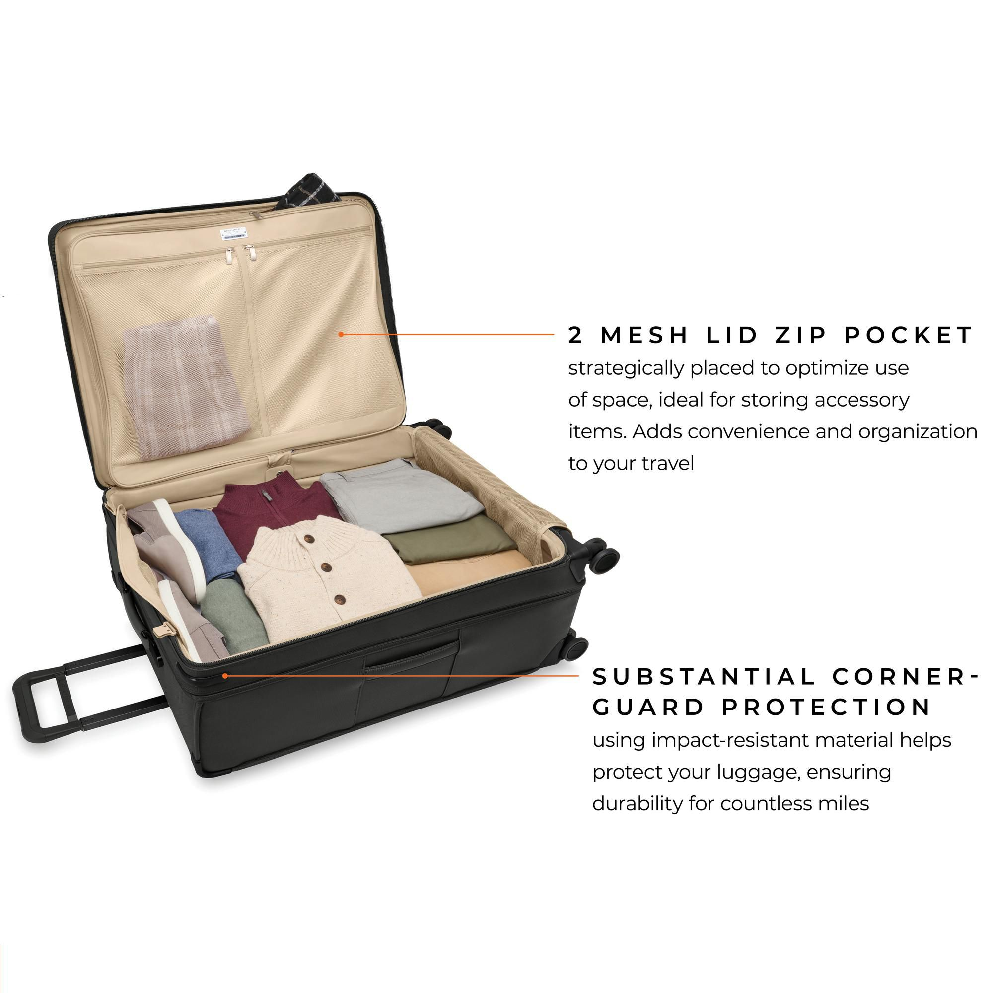 Baseline Extra Large Expandable Spinner Suitcase — Image 7