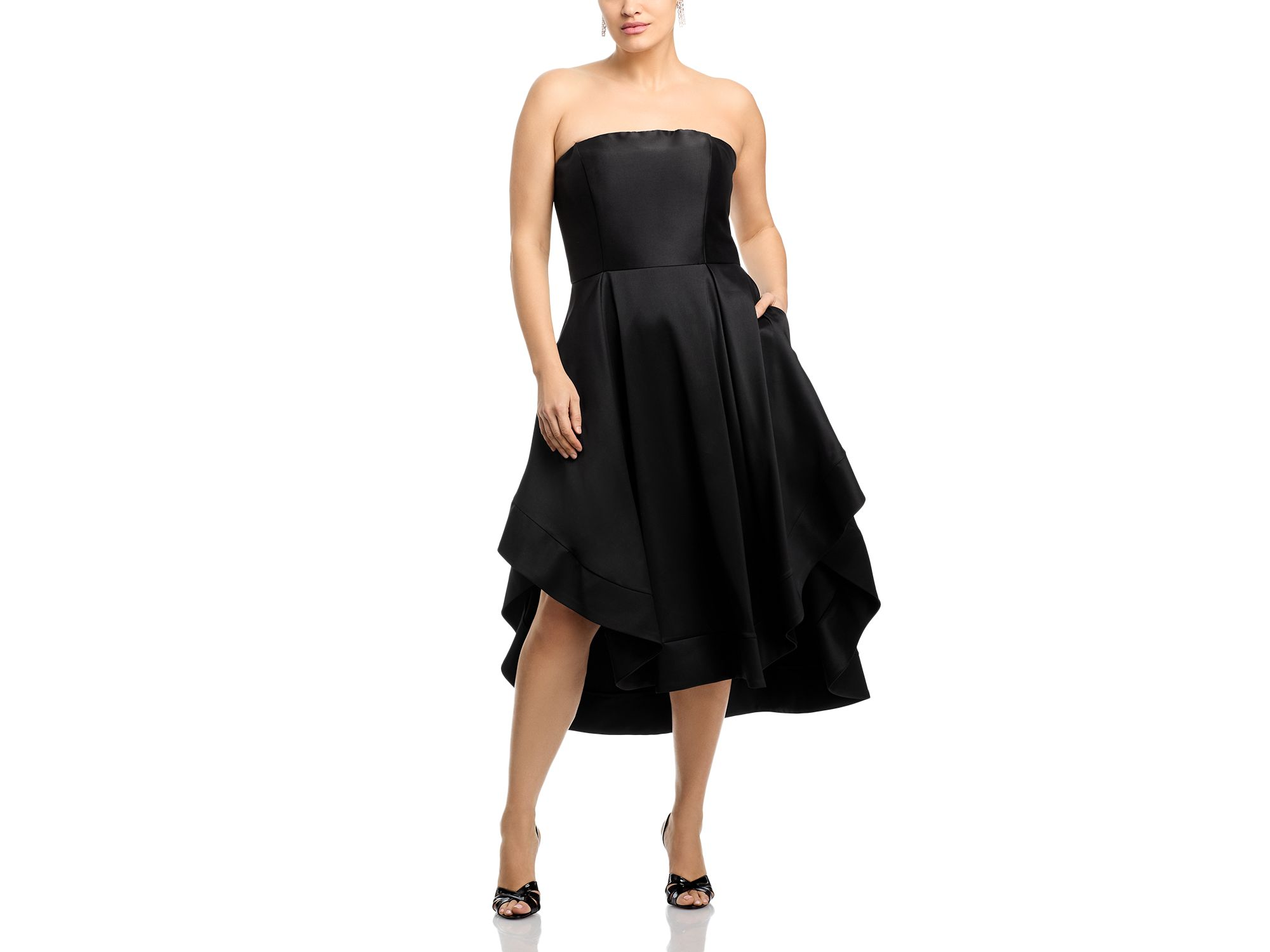 Mikado Strapless Midi Gown - Exclusive — Image 7