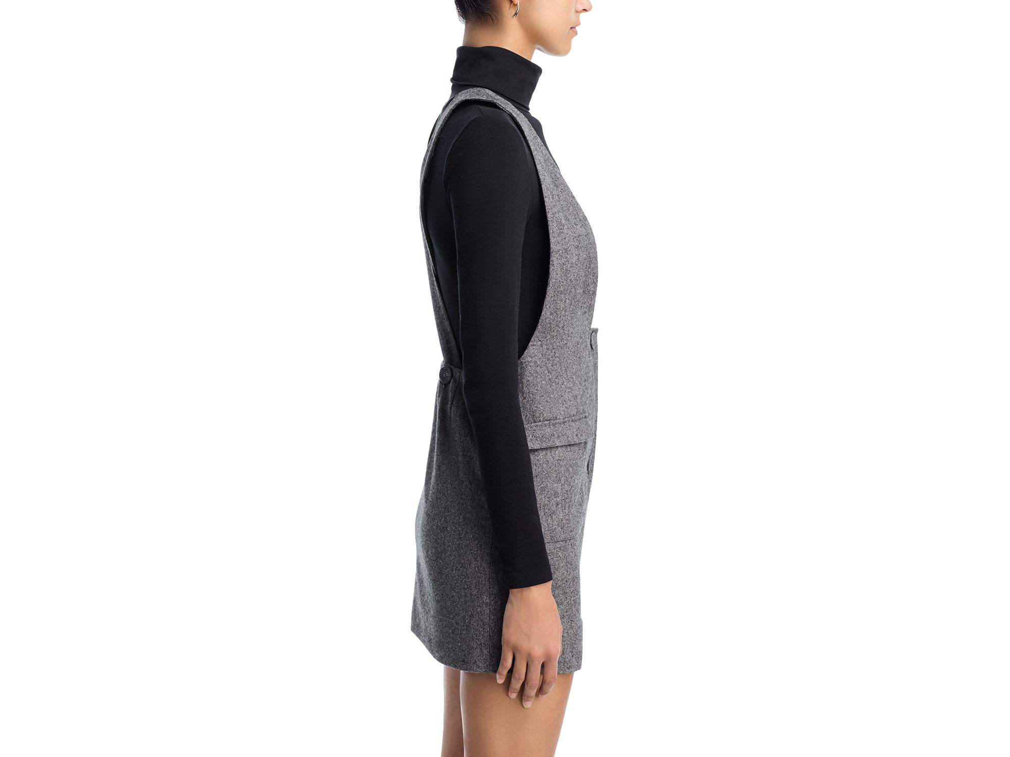 Wool Blend Mini Dress — Image 4