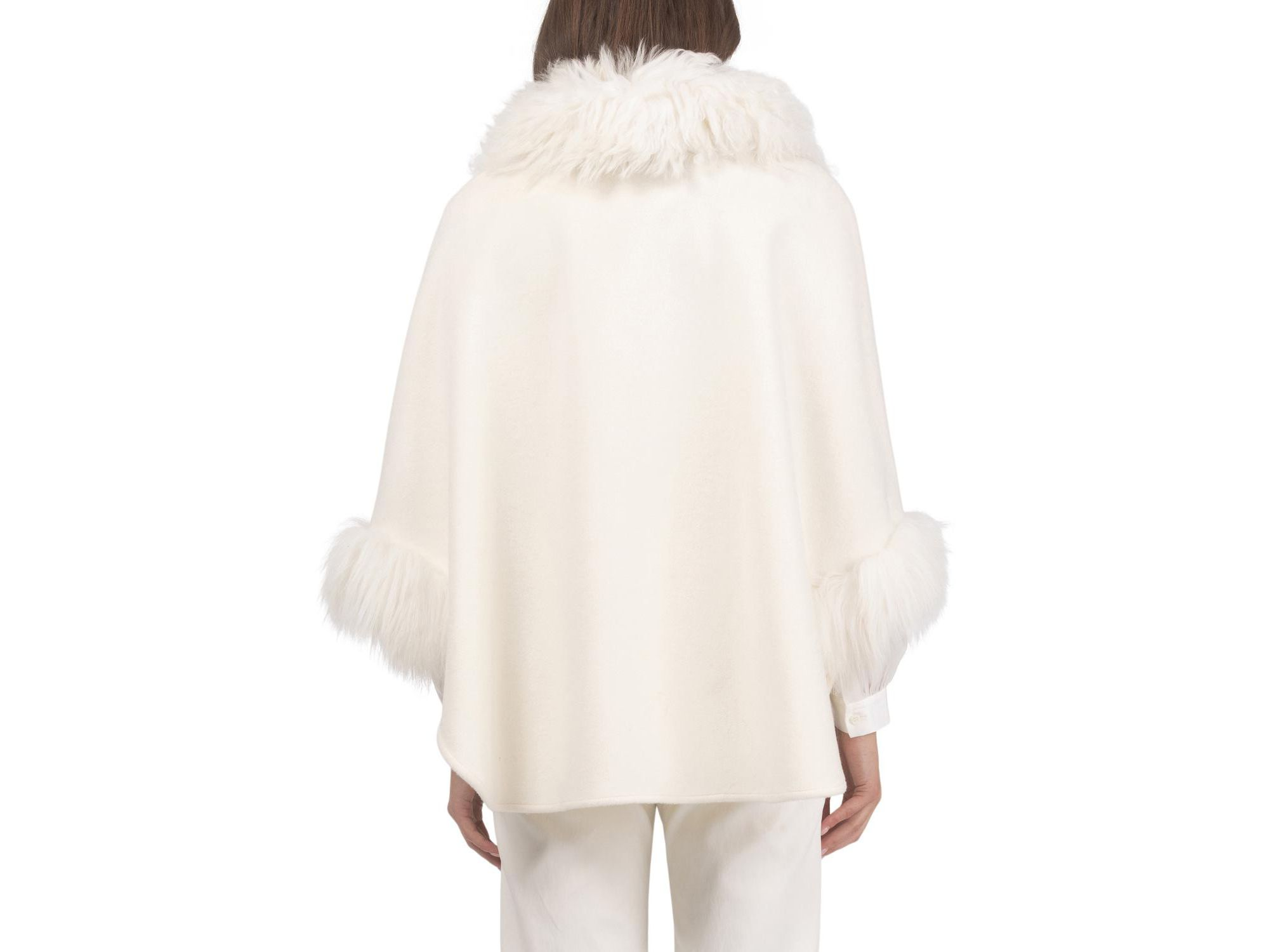 Select Wool Cape with Select Lamb Collar and Cuffs — Image 3