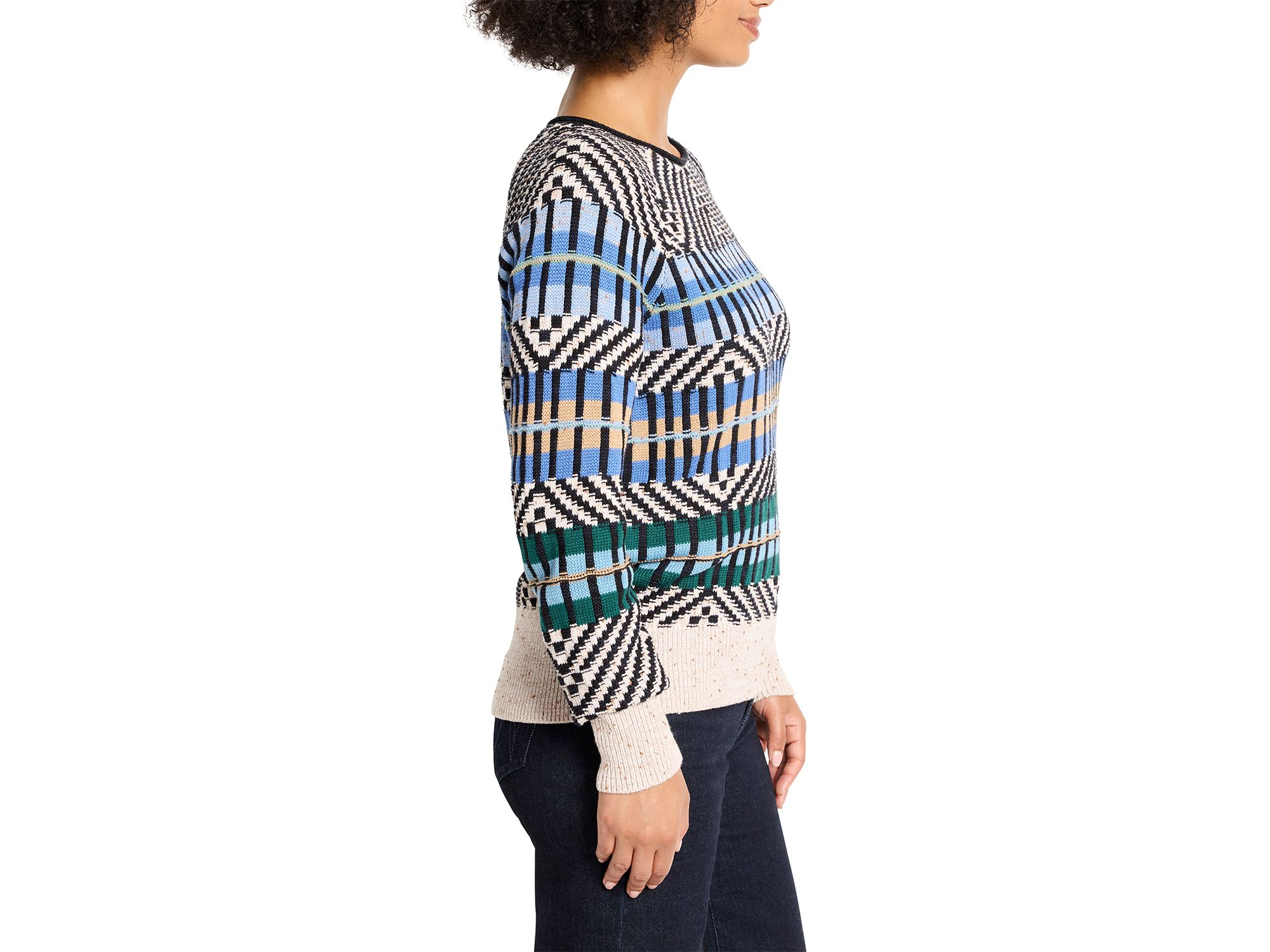 Graphic Stripe Sweater — Image 3