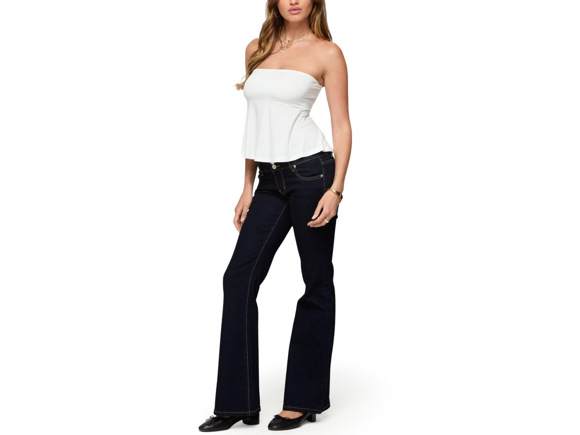 Beaux Strapless Babydoll Top — Image 3