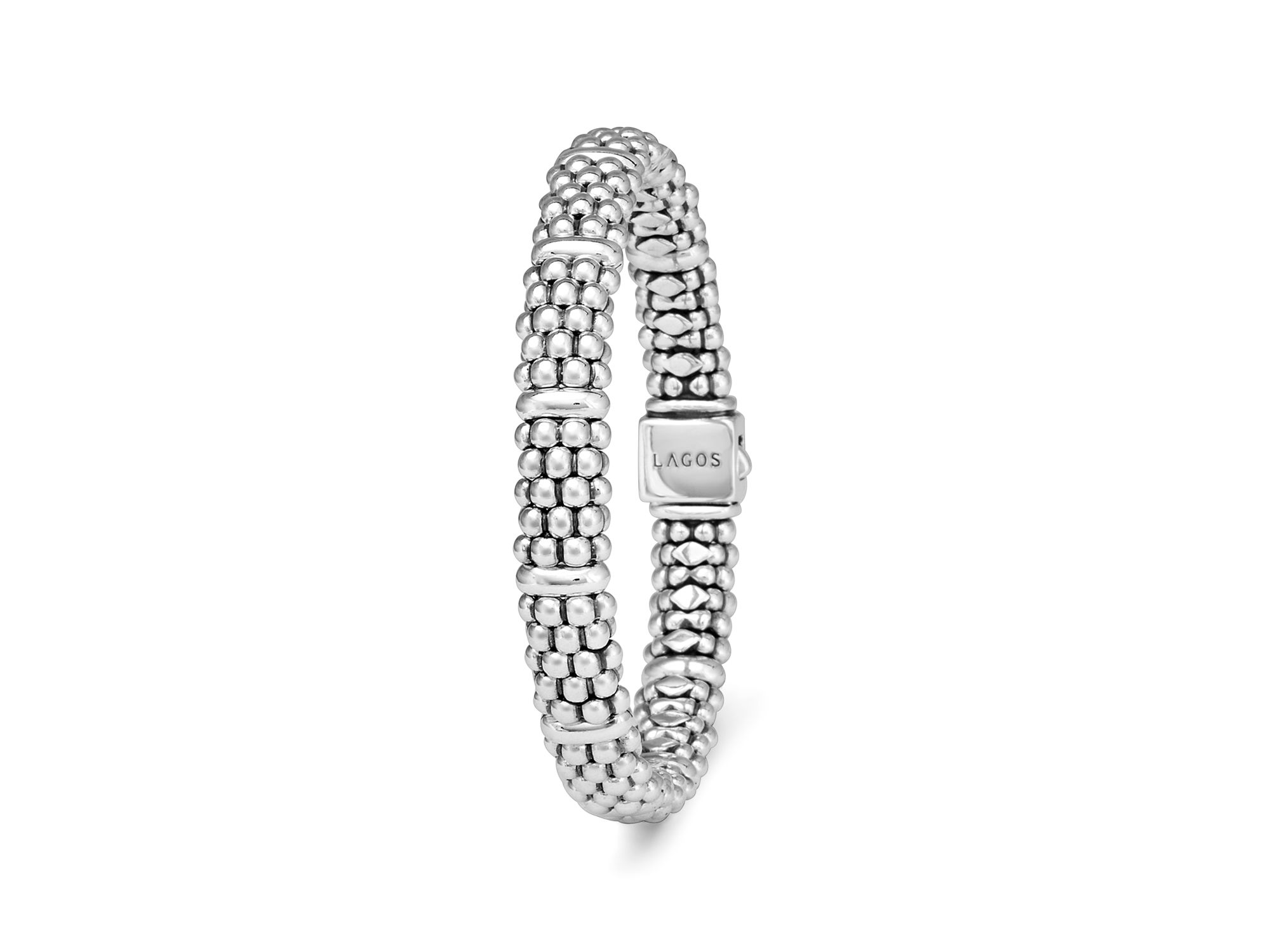 Sterling Caviar Beaded Rope Bracelet — Image 6