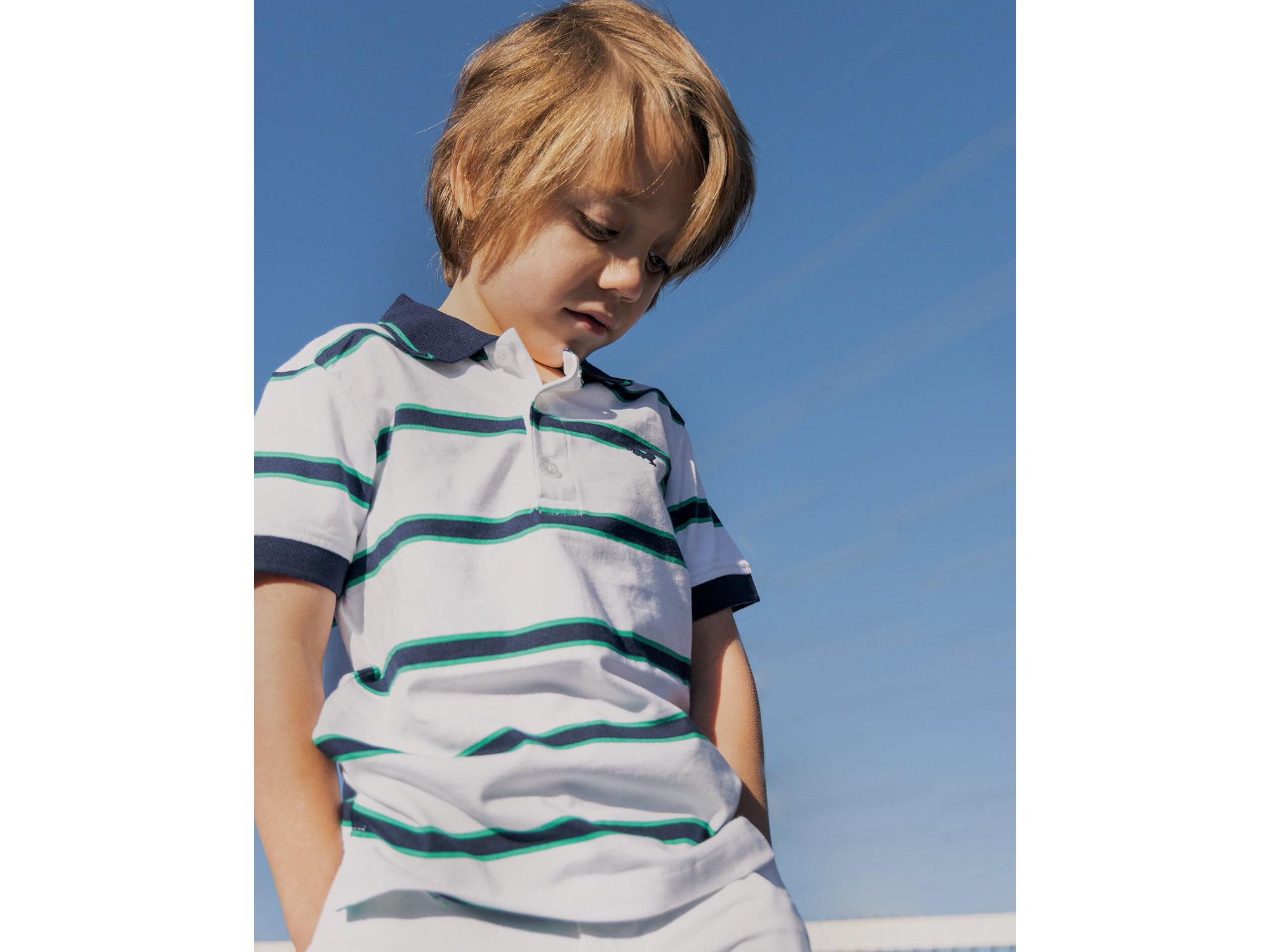 Boys' Organic Short Sleeve Jersey Polo - Little Kid — Image 4