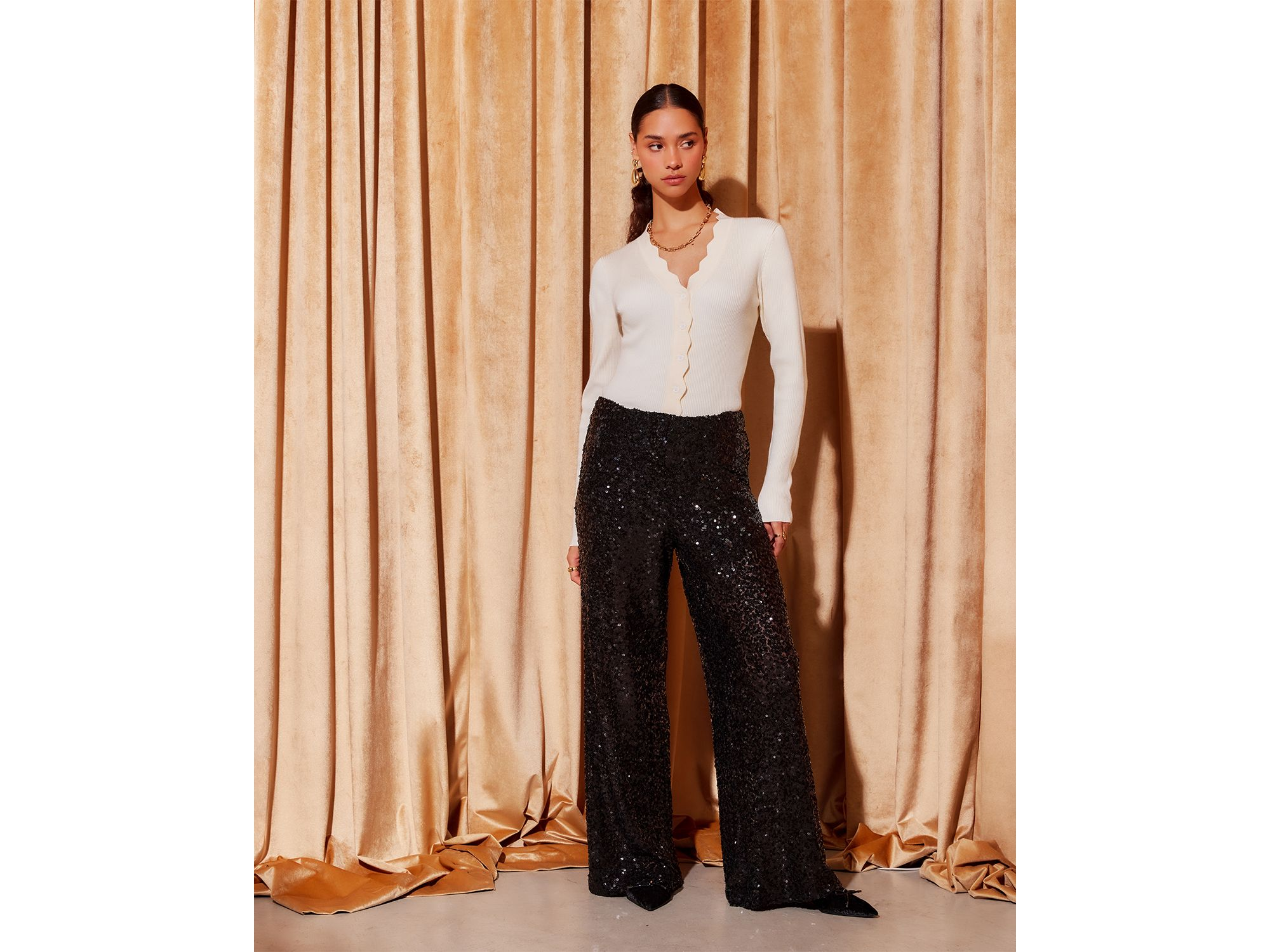 Lynette Sequined Pants — Image 3