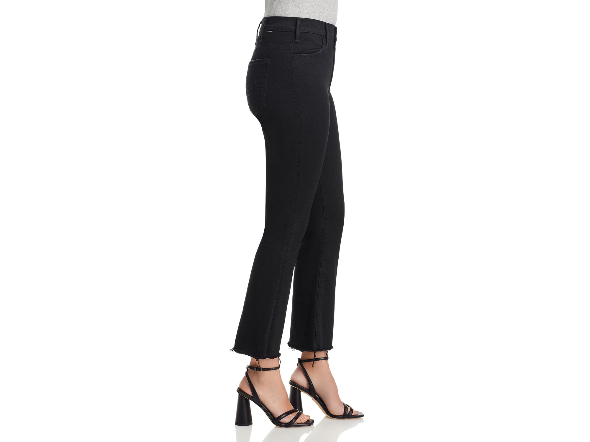 The Lil' Hustler Petites Ankle High Rise Cropped Bootcut Jeans in Not Guilty — Image 7