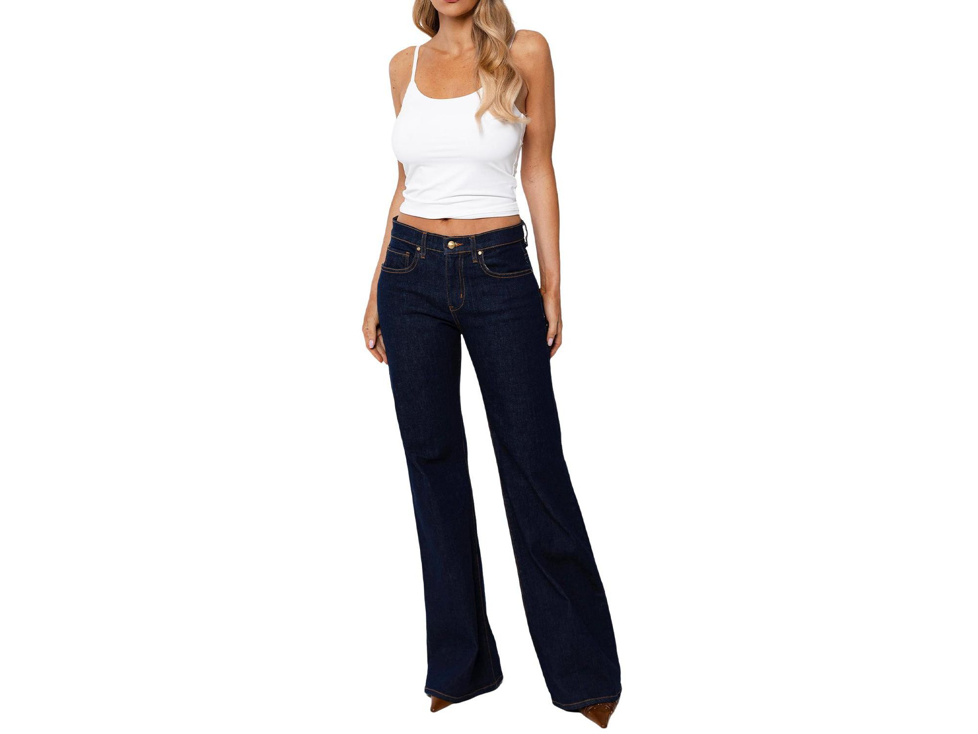 Grace Mid Rise in Dark Blue — Image 4