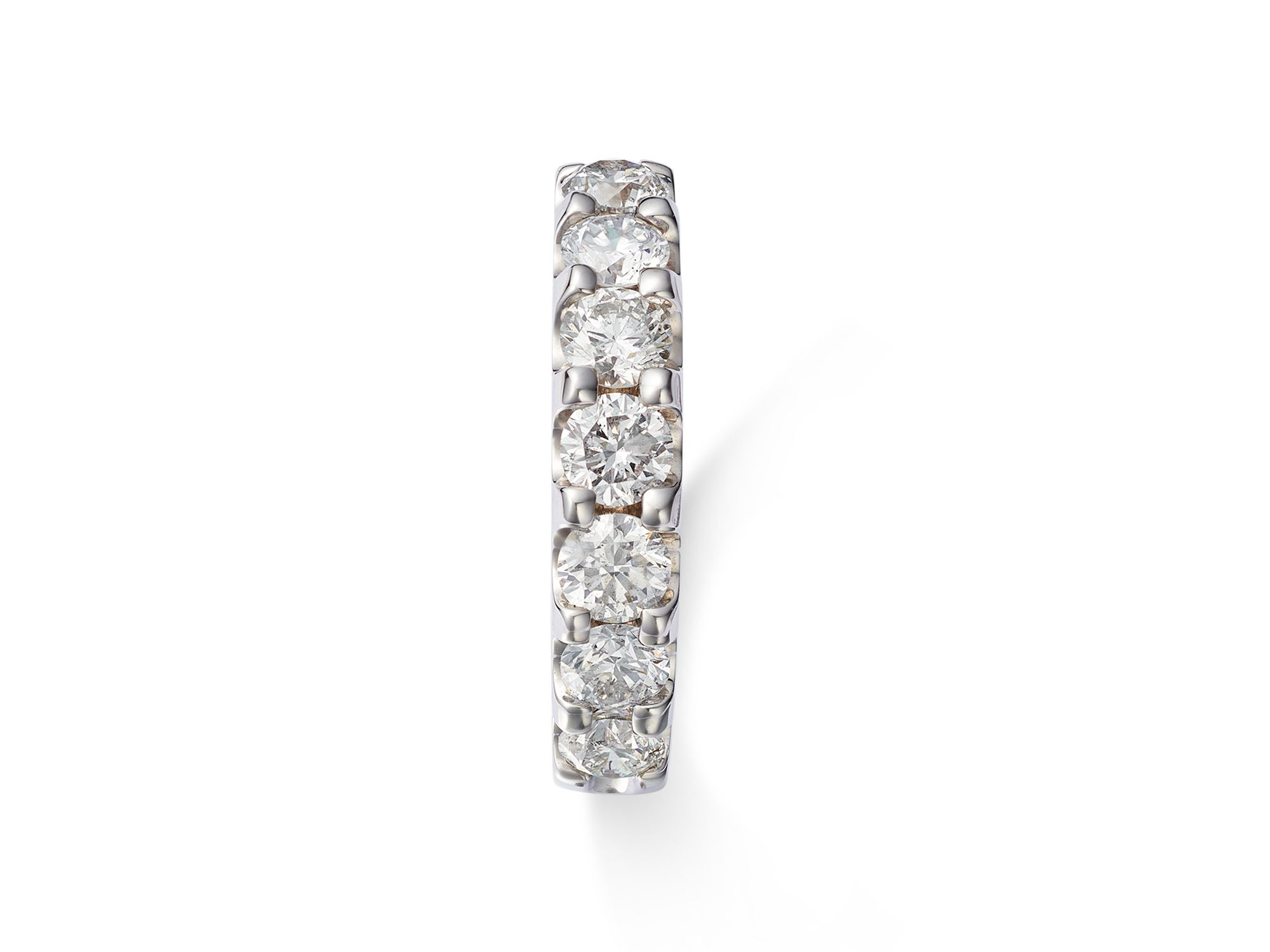 Diamond Certified 7 Stone Band in 14K White Gold, 1.5 tcw - Exclusive — Image 3