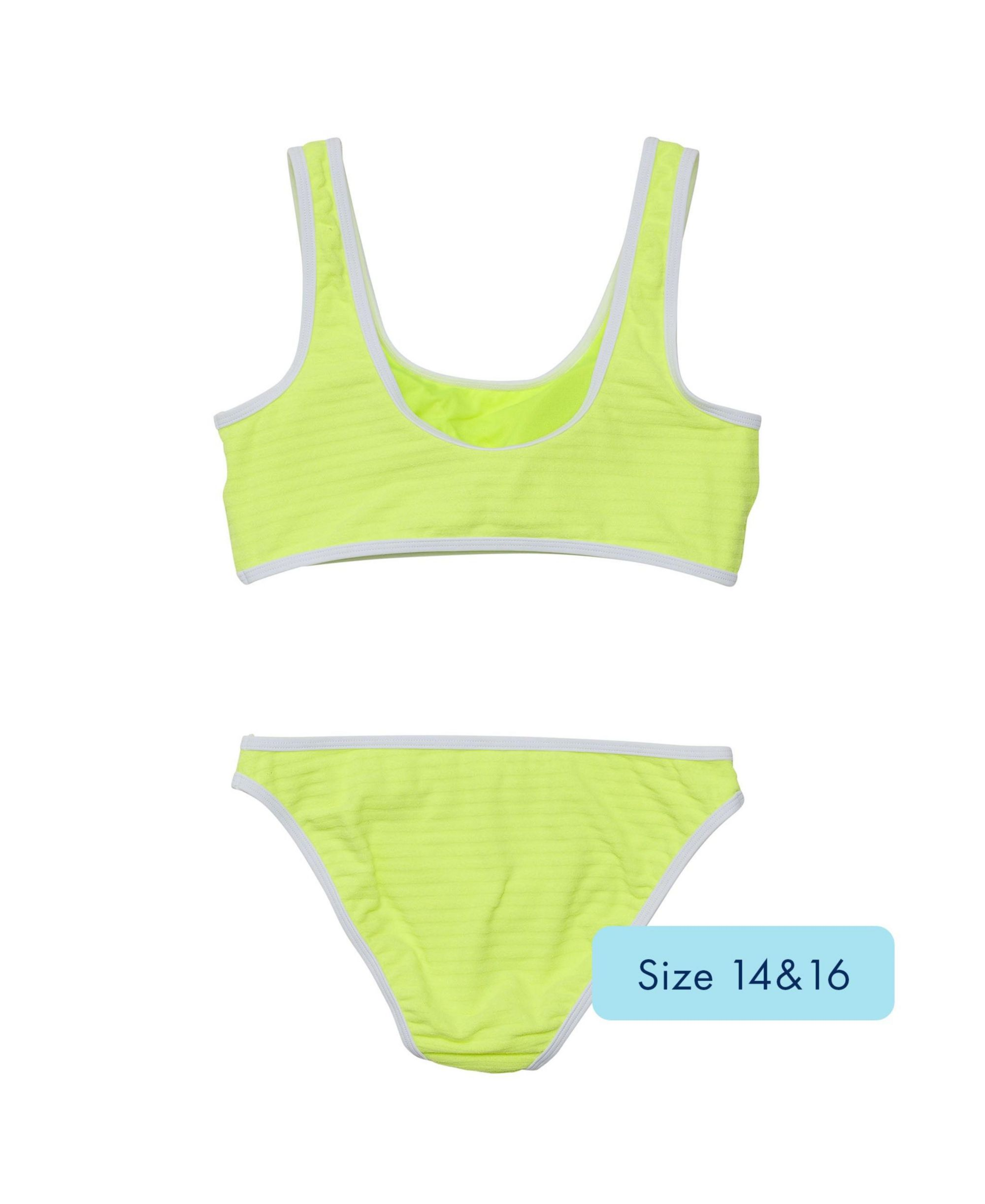 Girls' Citron Zest Crop Bikini - Little Kid, Big Kid — Image 4