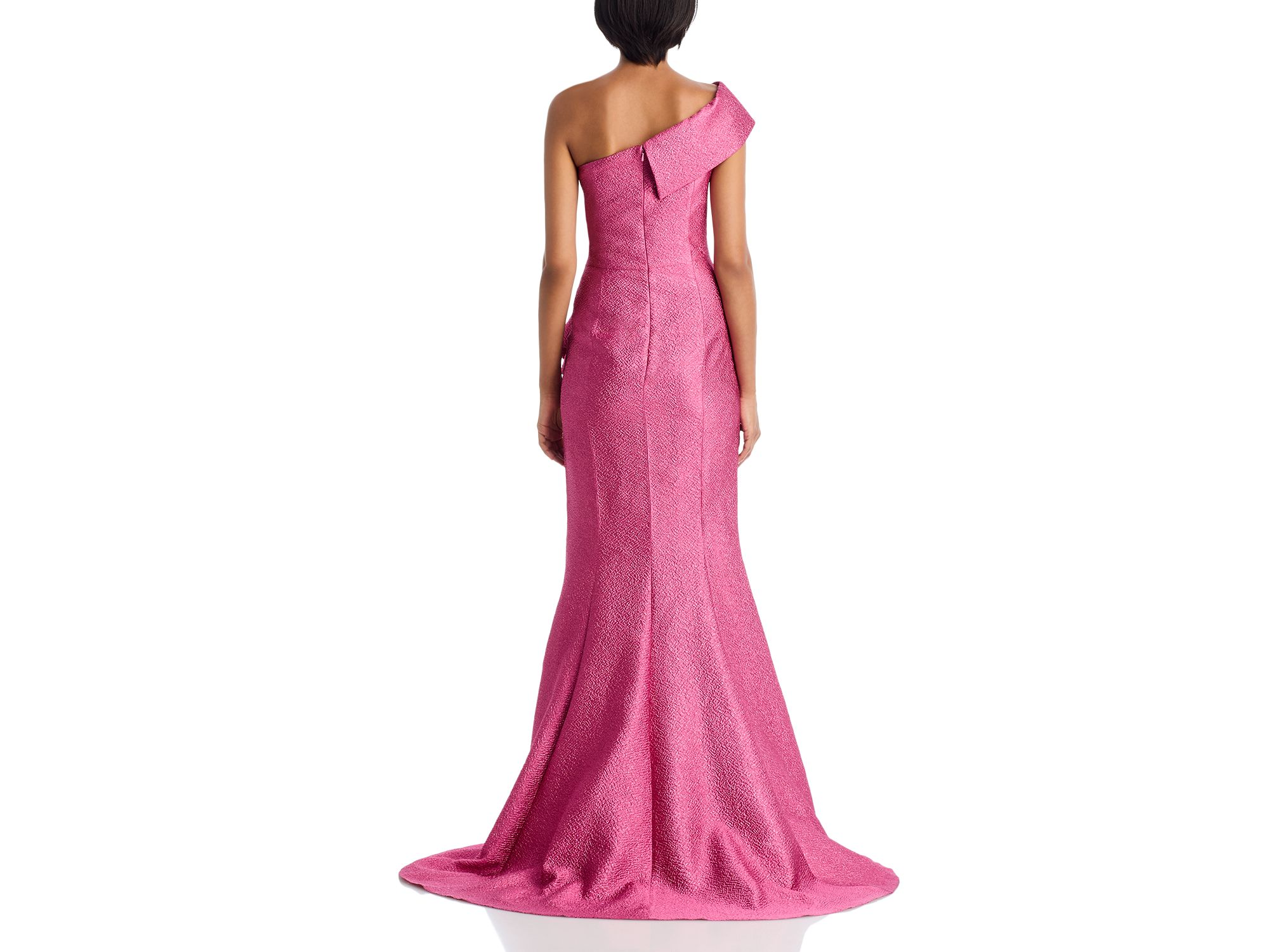 One Shoulder Textured Gown — Image 4