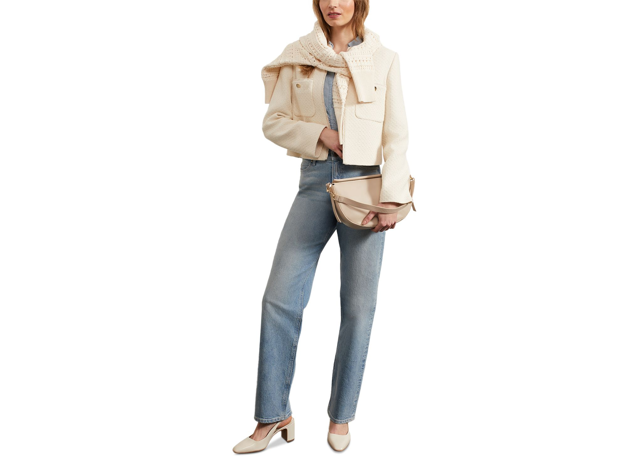 Limited Leigh Straight Leg Jean in Light Wash — Image 6