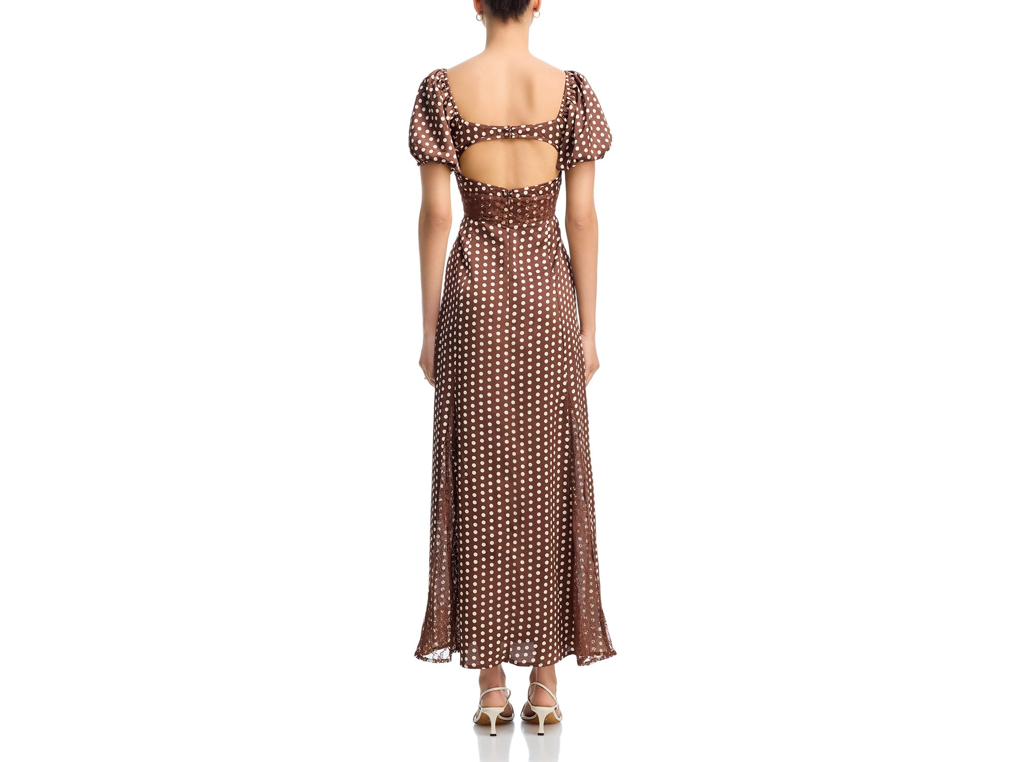 Polka Dot Lace Trim Dress - Exclusive — Image 4