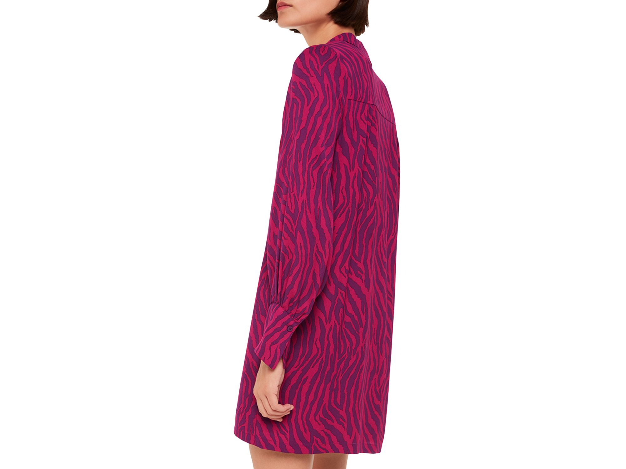 Zebra Stripe Collar Dress — Image 3