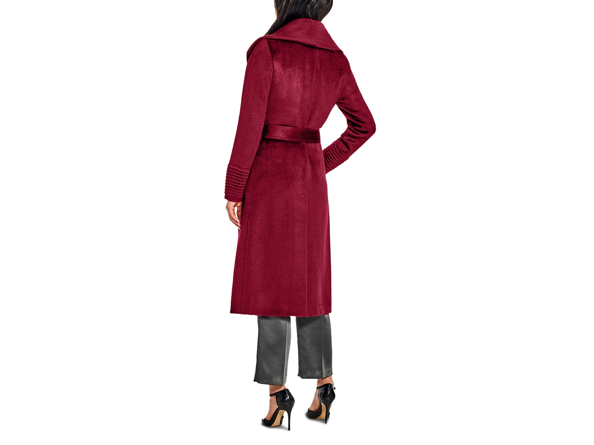 Suri Shawl Collar Long Wrap Coat — Image 5