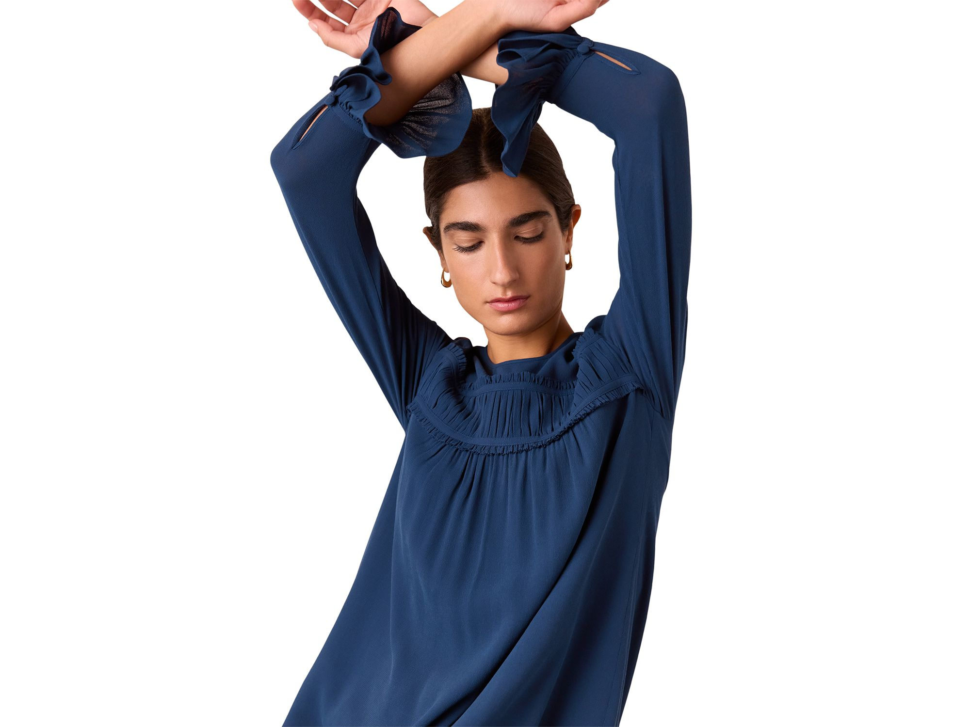 Jemma Ruched Panel Mini Dress — Image 3