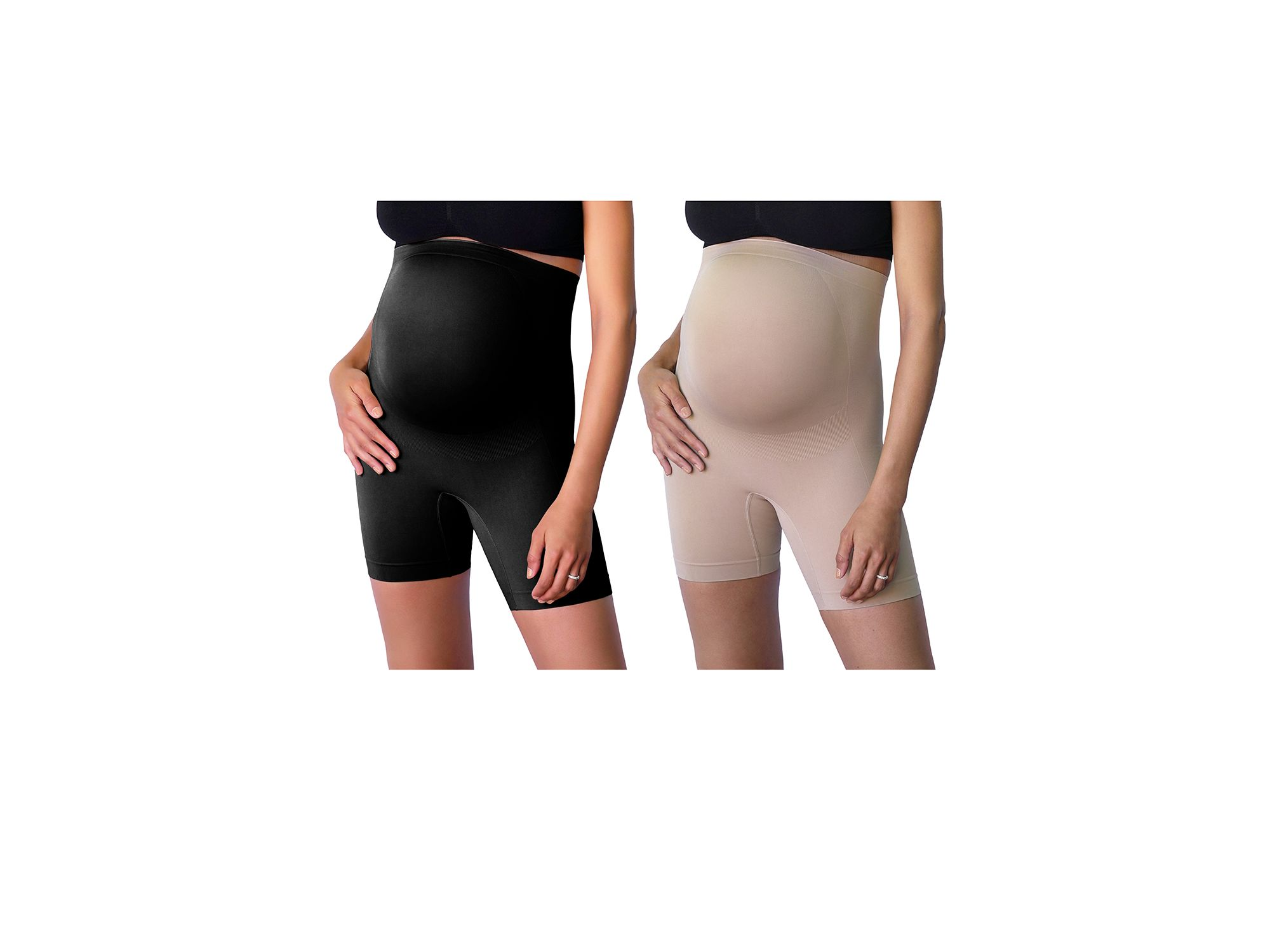 Shapewear Maternity Shorts, Pack of 2 — Image 3