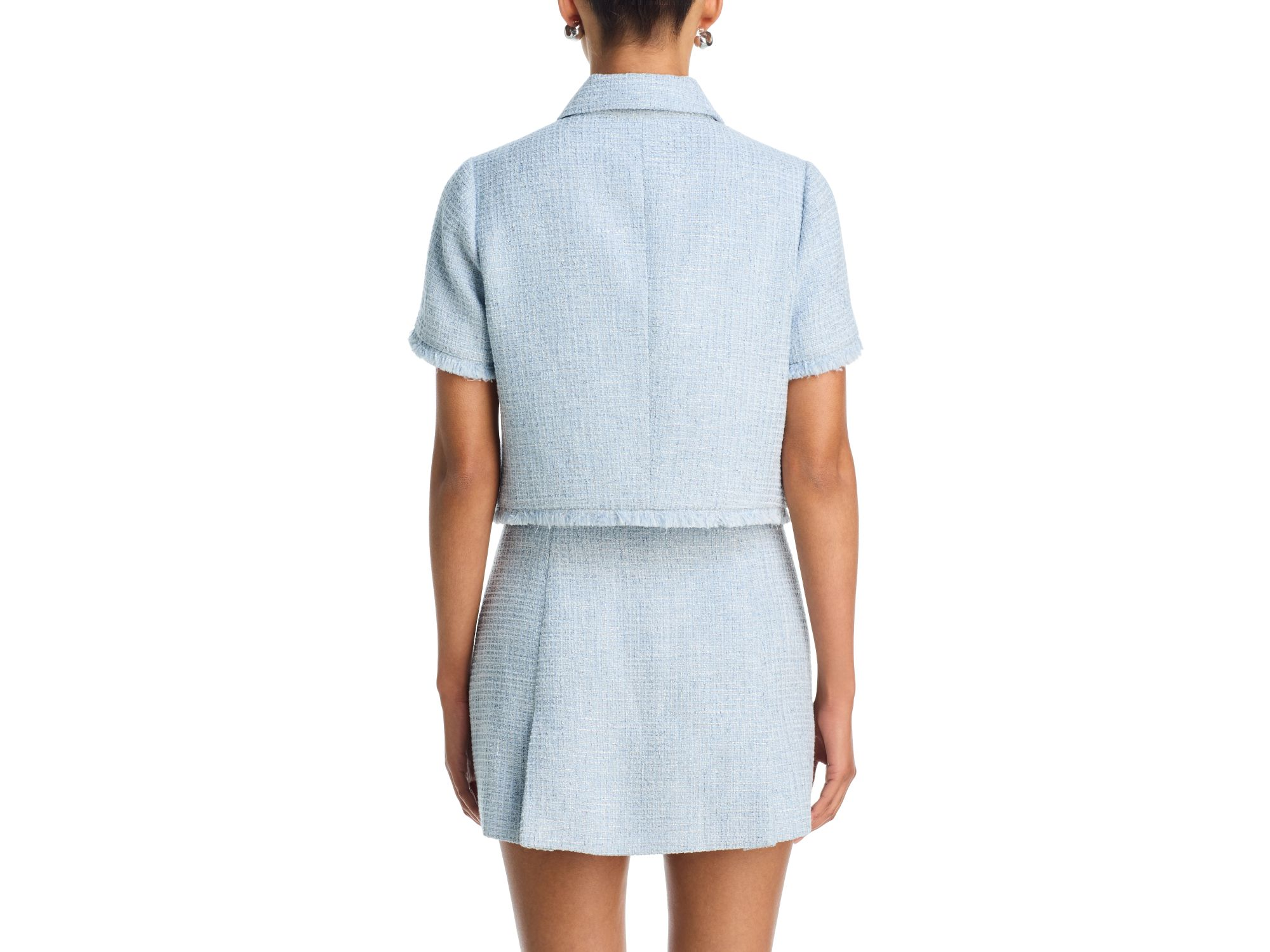 Tweed Short Sleeve Jacket - Exclusive — Image 3