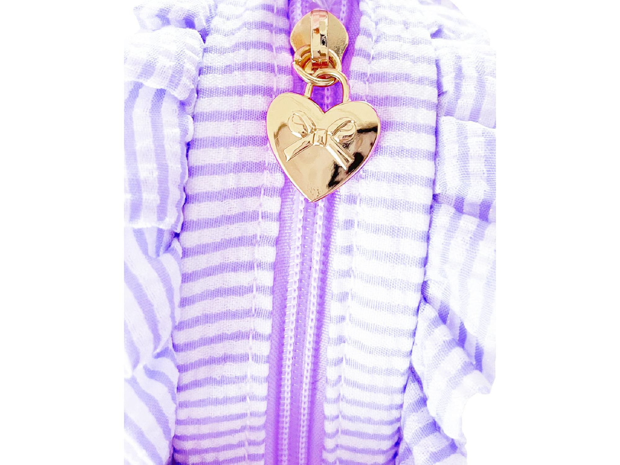 Girls' Lilly Lavender Seersucker Heart Purse - Little Kid, Big Kid — Image 4