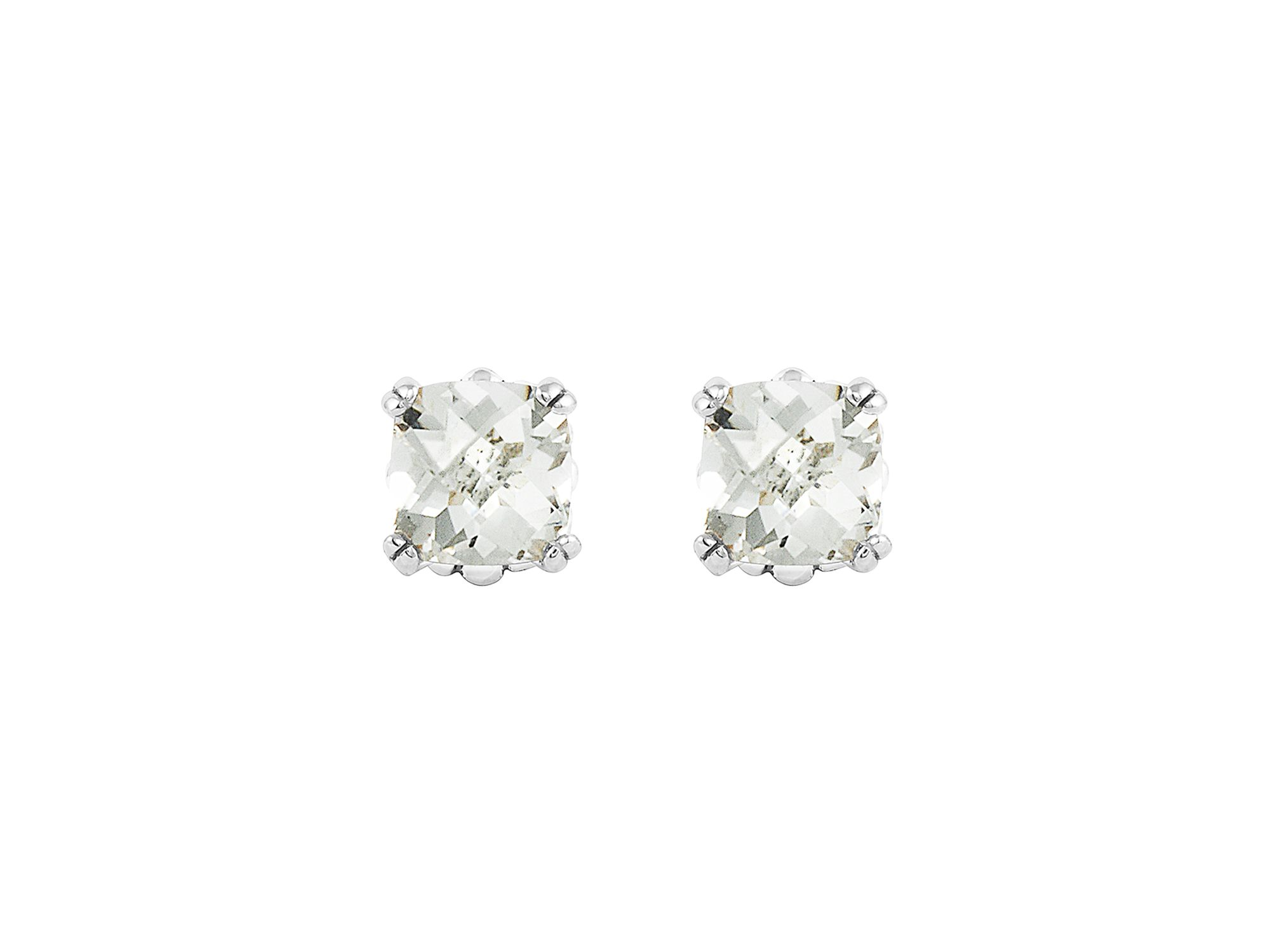 Sterling Silver Rittenhouse Prism White Topaz Stud Earrings — Image 4