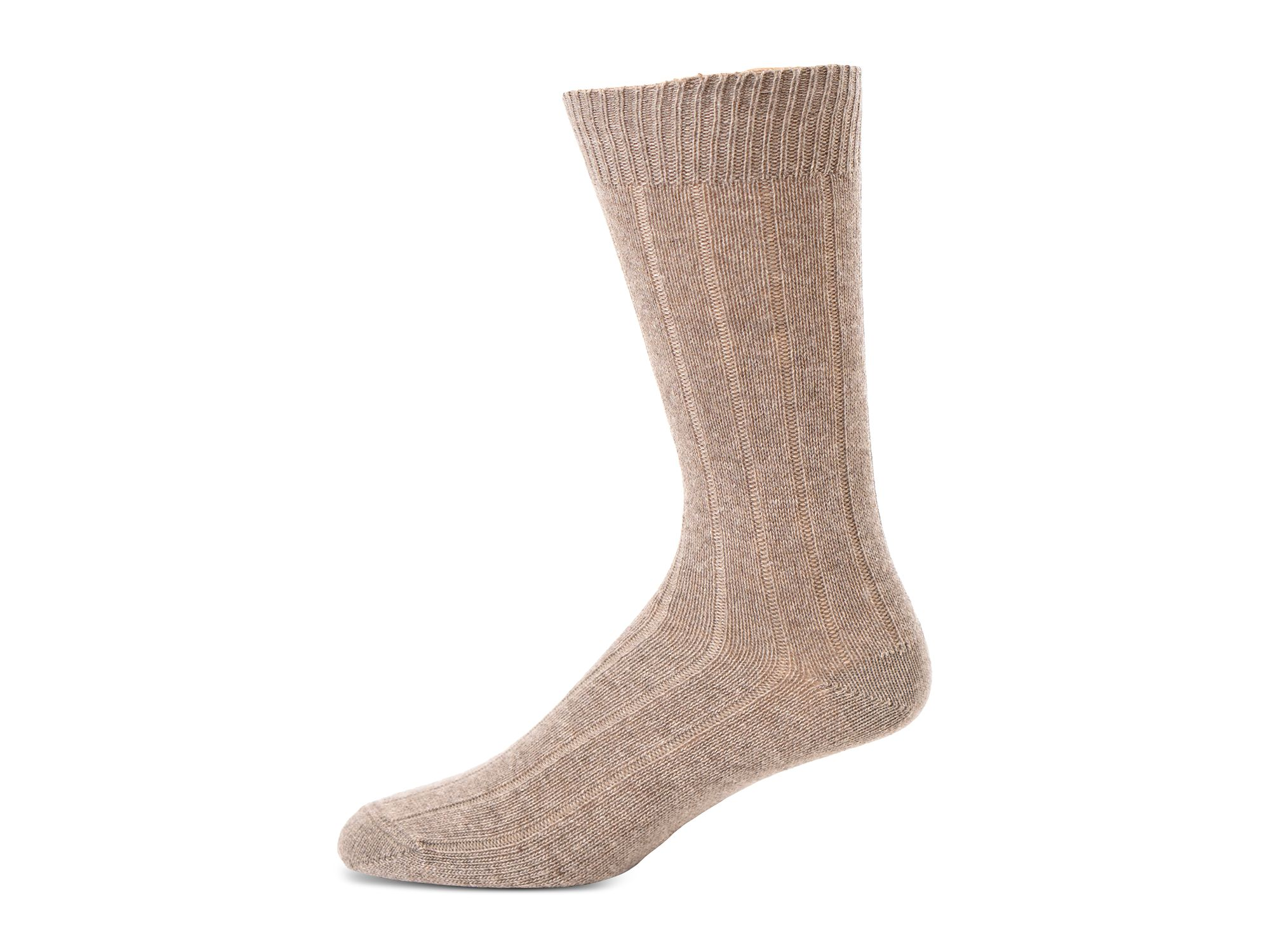 Cashmere Blend Ribbed Crew Socks - Exclusive — Image 3