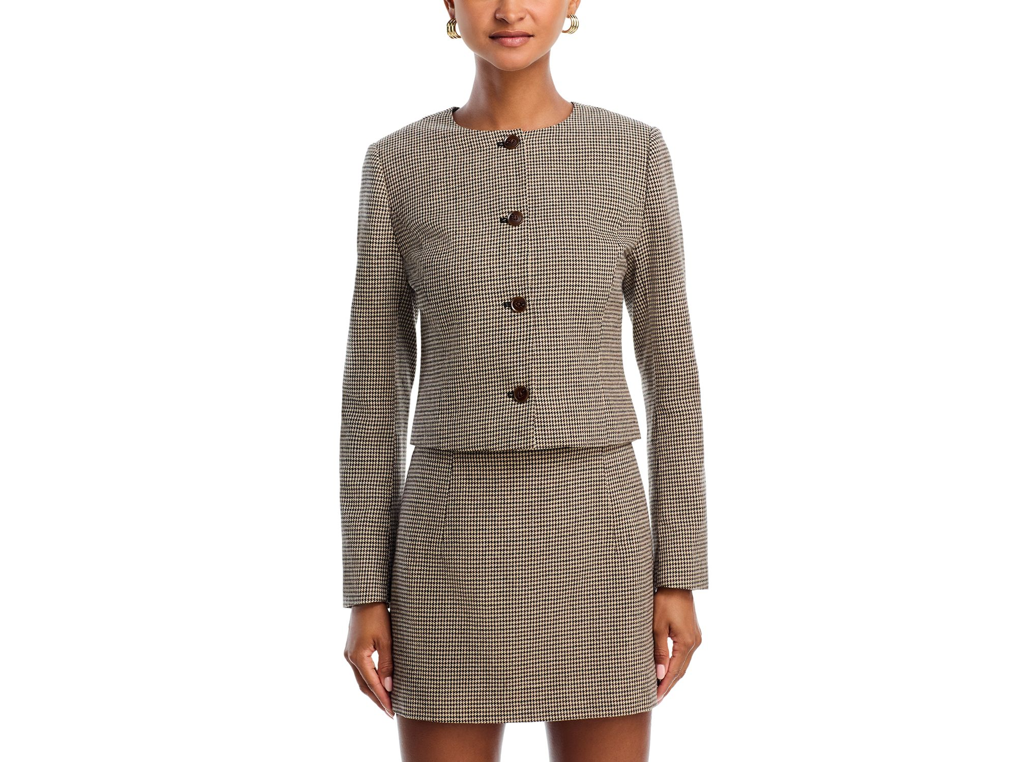 Houndstooth Jacket & Mini Skirt — Image 6