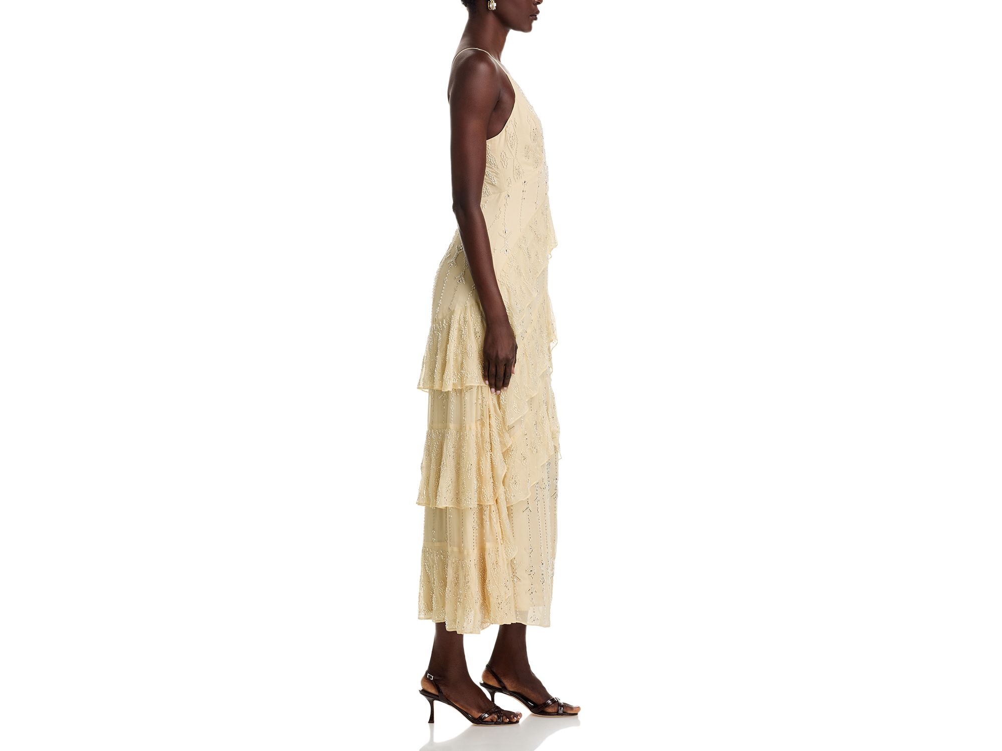 Embellished V Neck Cami Gown - Exclusive — Image 6