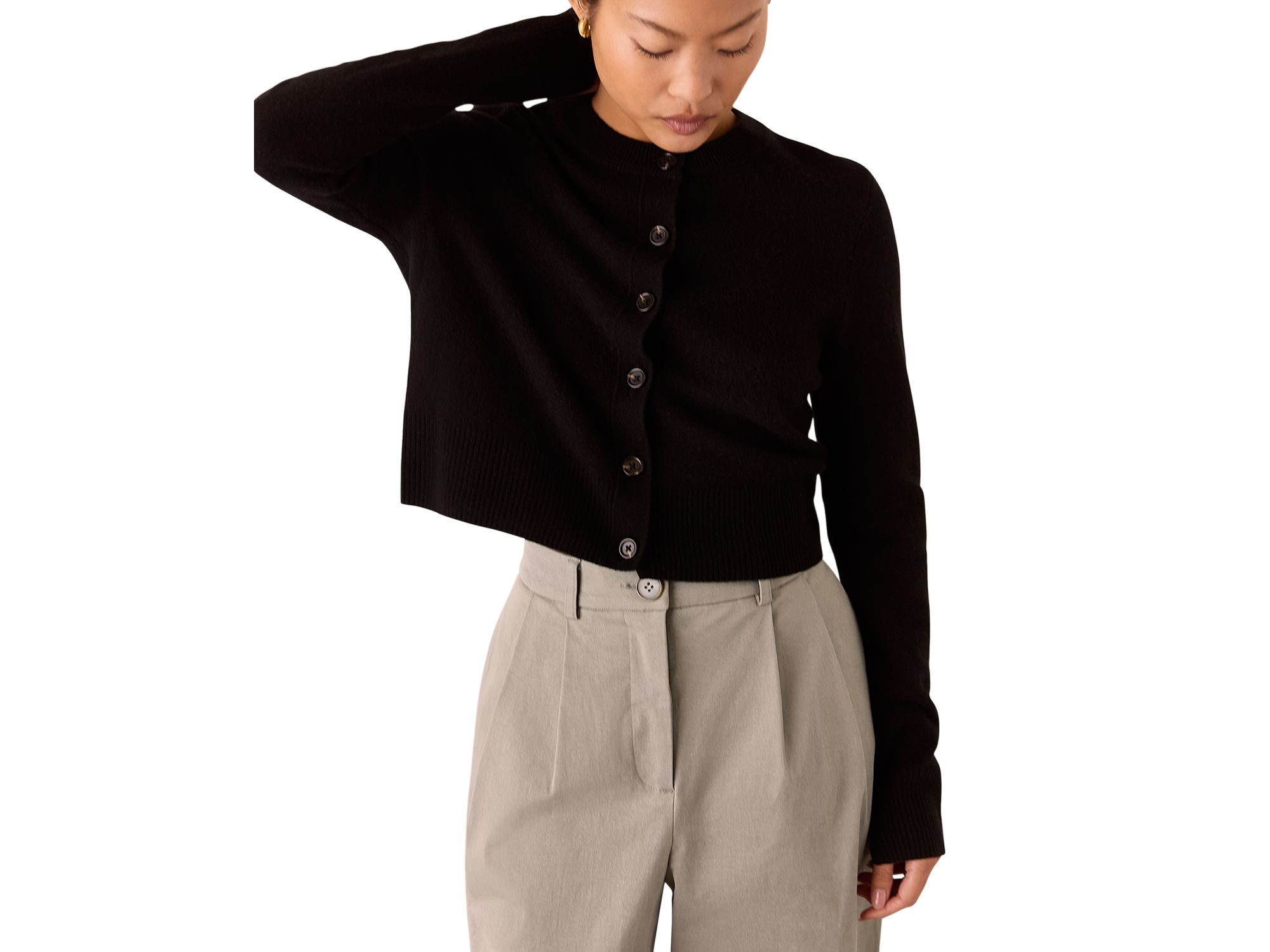 Petites Bethany Barrel Leg Trousers — Image 3