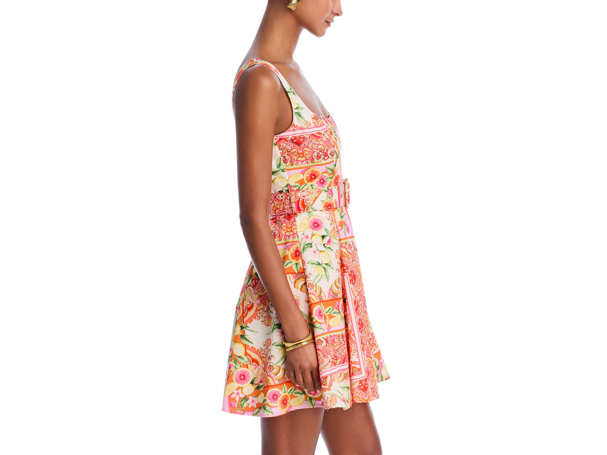 Fruit Tile Belted Mini Dress - Exclusive — Image 5