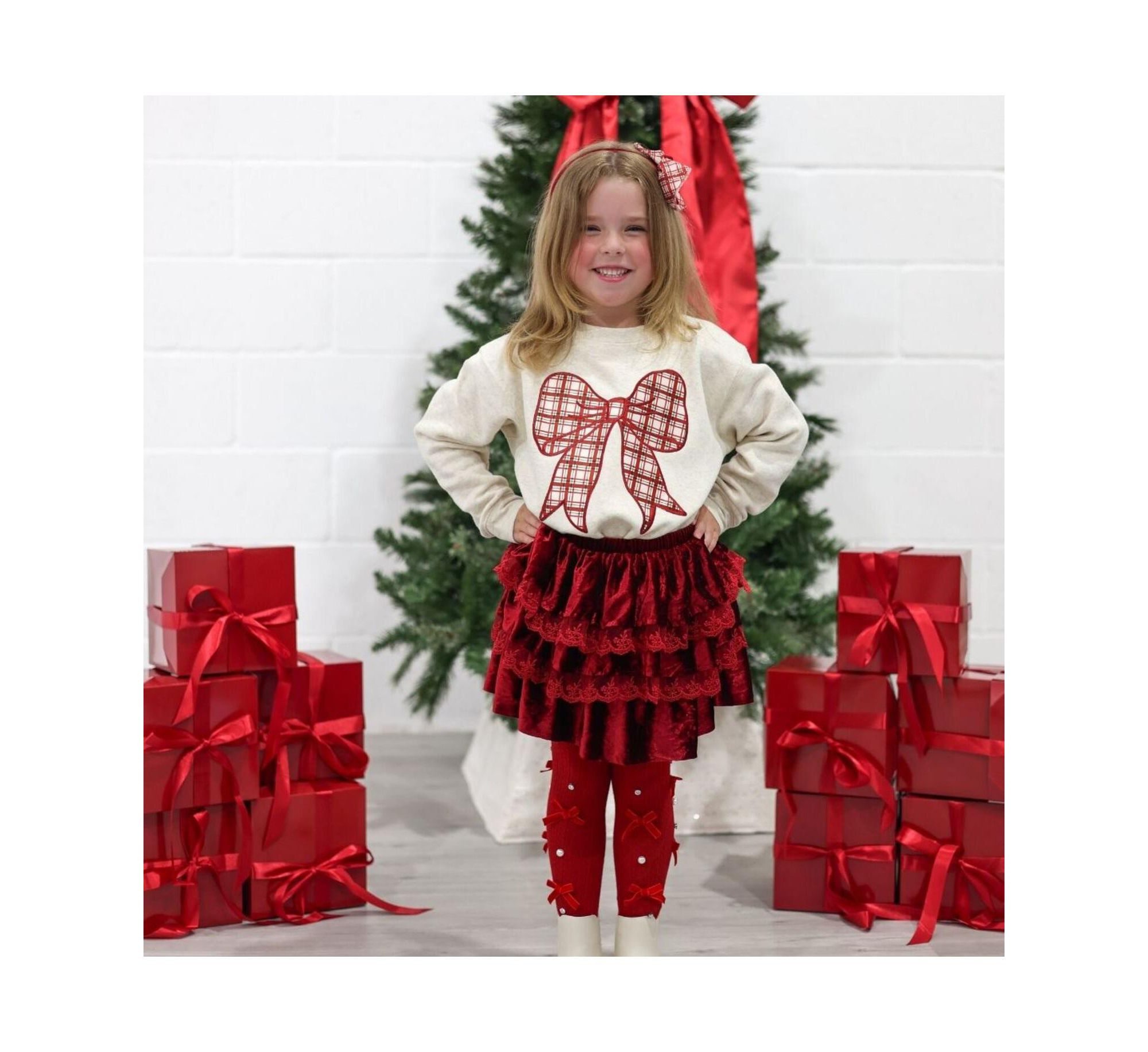 Girls' Bedazzled Tights - Little Kid — Image 5