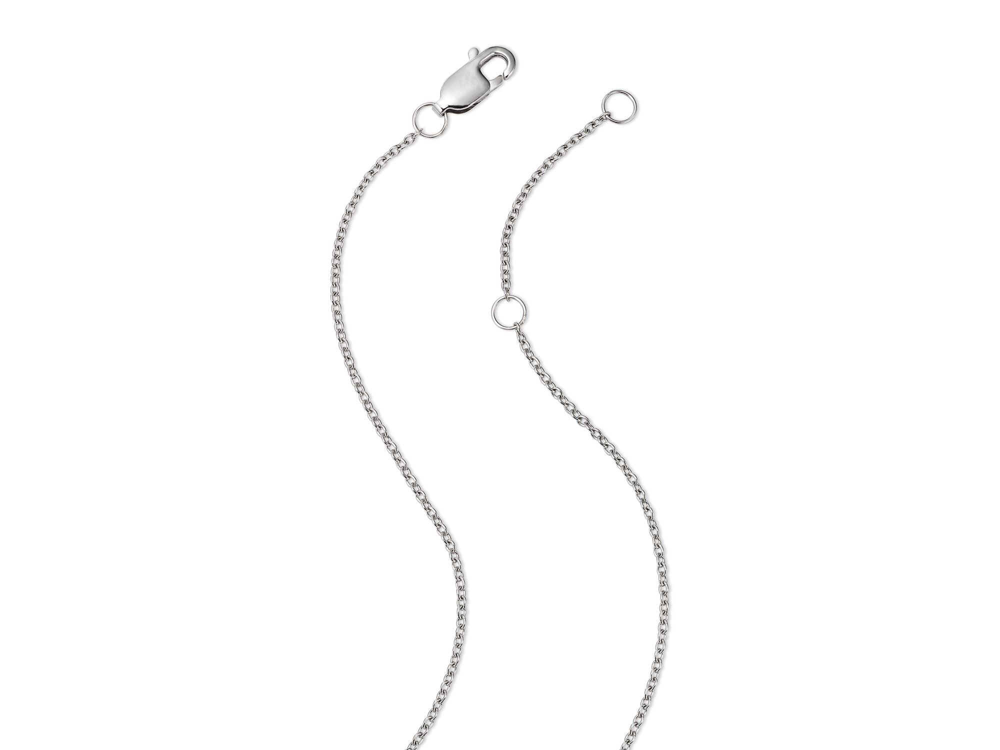 Diamond Clover Cluster Pendant Necklace in 14K Yellow Gold and White Gold, 0.30 tcw — Image 4