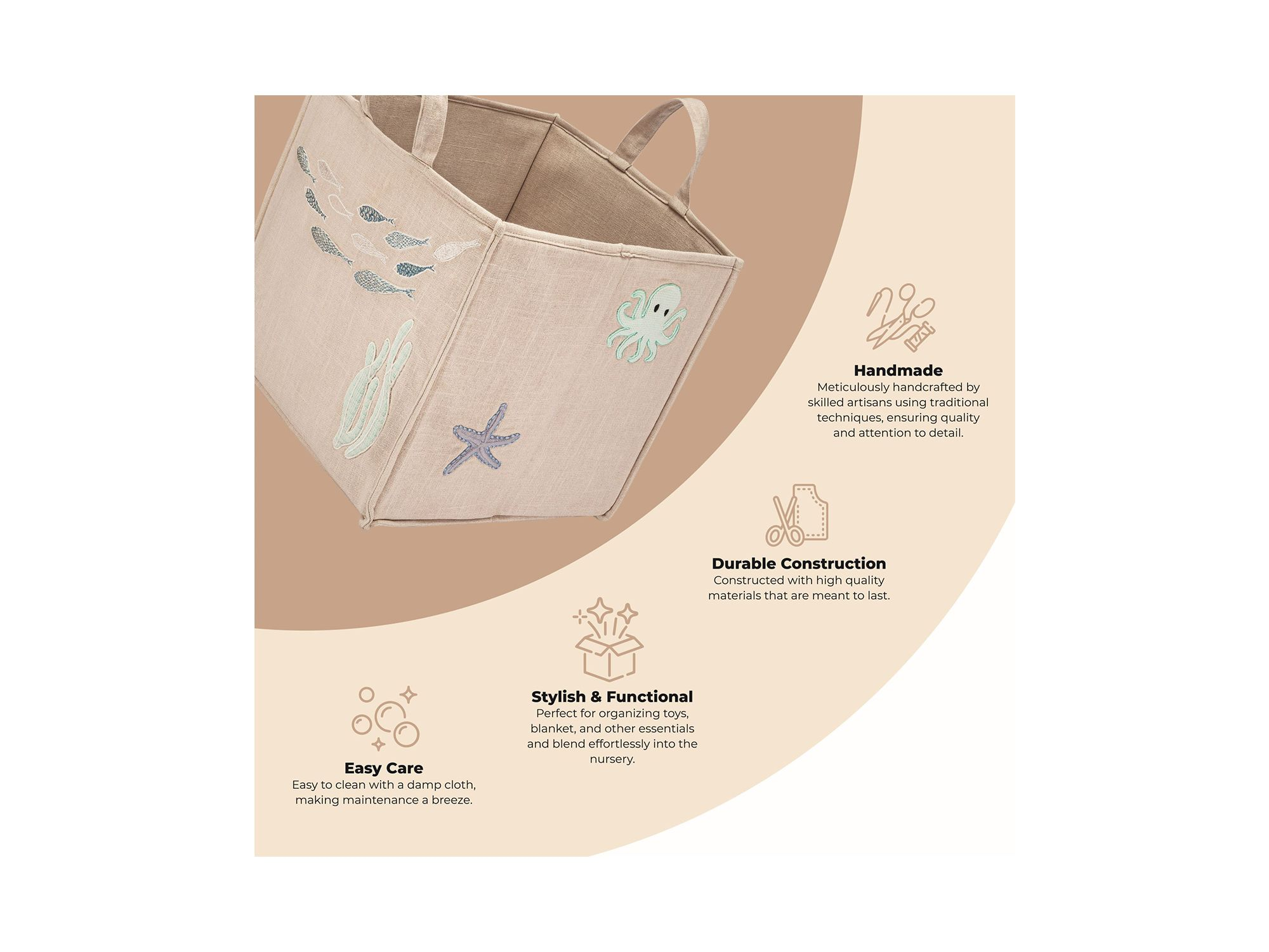 Cove Ocean Animal Storage Cube — Image 3