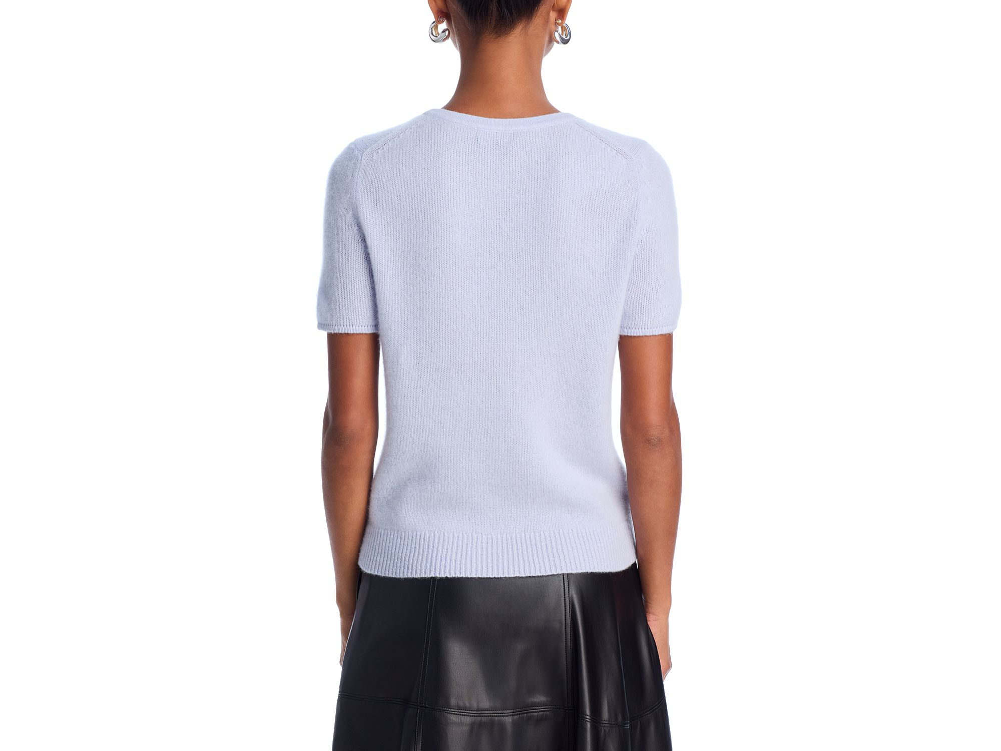 Short Sleeve Cashmere Shell Top - Exclusive — Image 4
